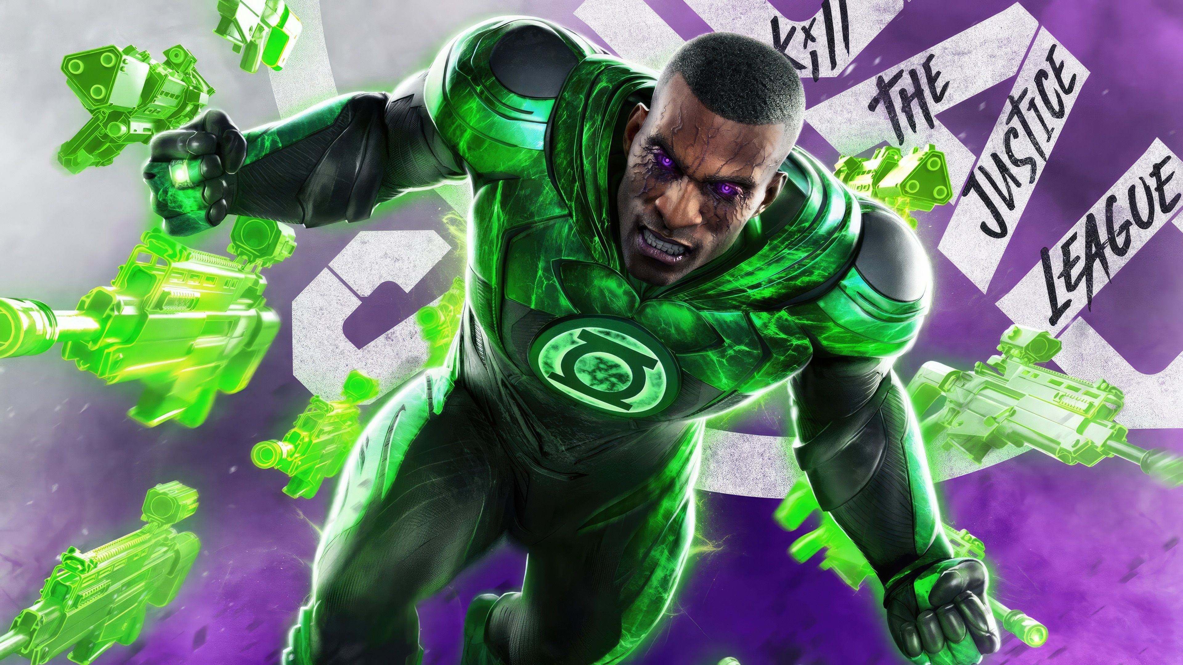 Green Lantern, Suicide Squad, Justice League, DC, Spiel, 3840x2160 4K Desktop