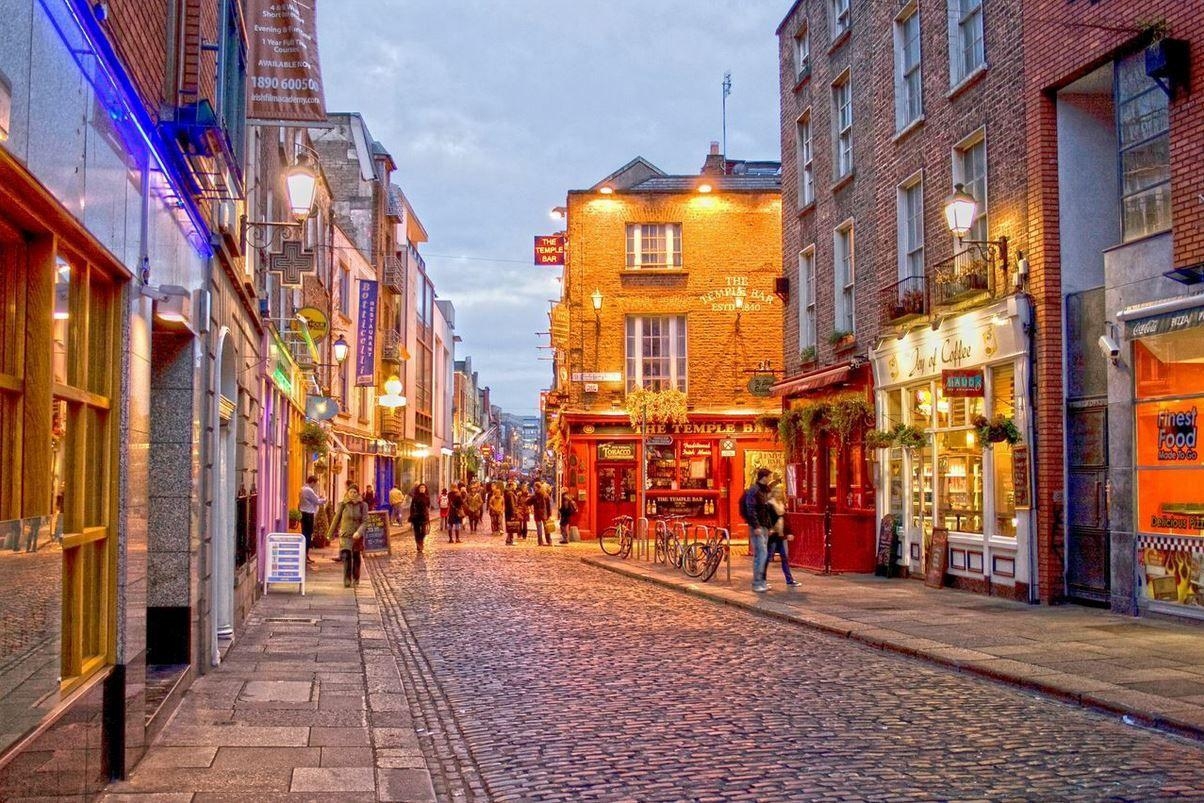 Dublin, Am meisten angesehen, Hintergrund, Stadtbild, Irland, 1210x810 HD Desktop