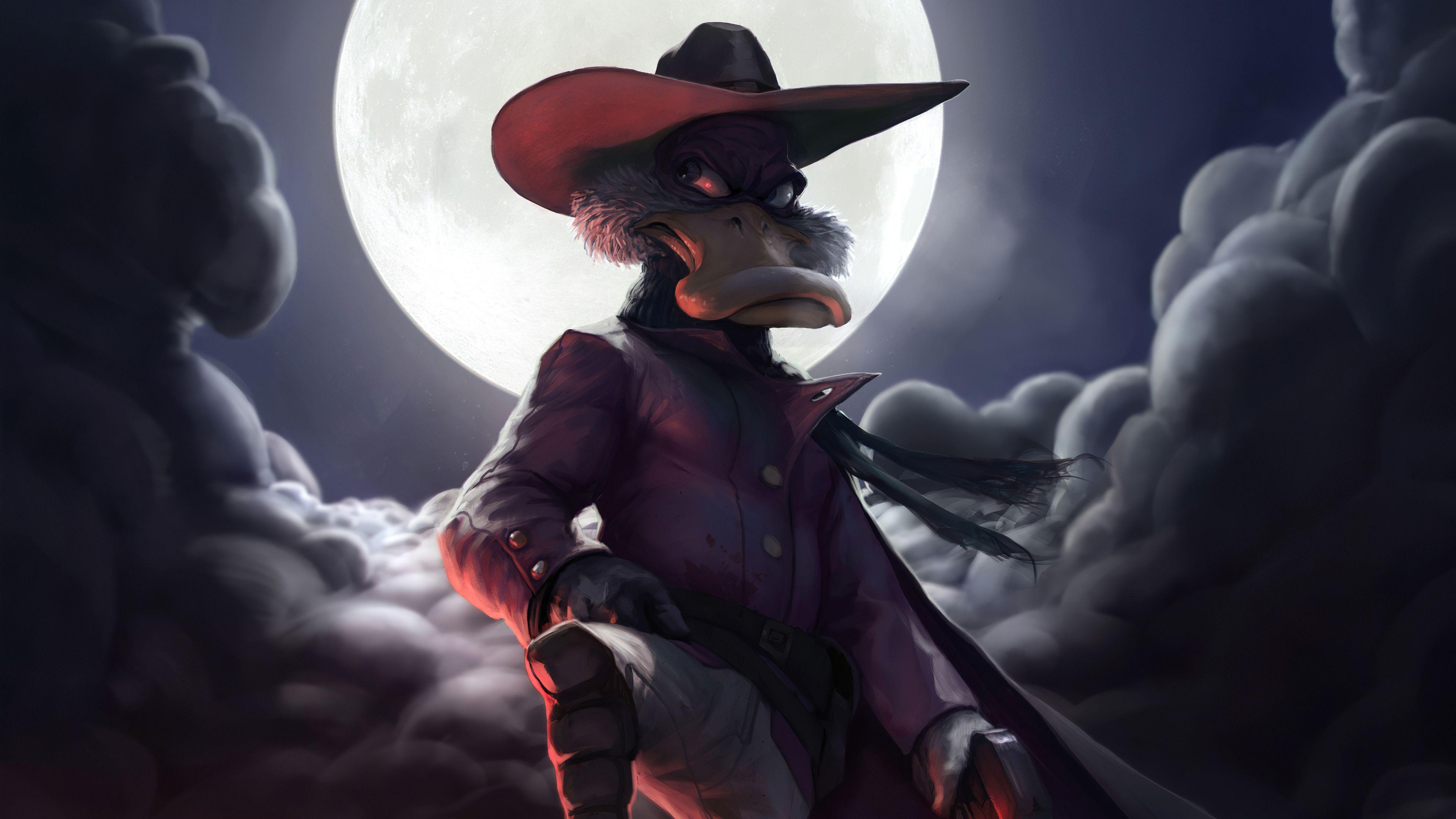 Darkwing Duck, 4K Kunst, Disney Künstler, Cartoon, 3840x2160 4K Desktop