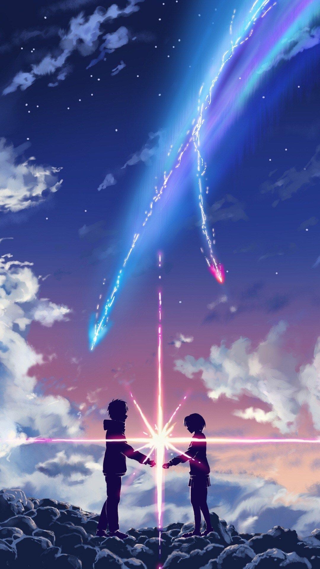 Your Name, Film, Space, Poster, iPhone, 1080x1920 Full HD Handy