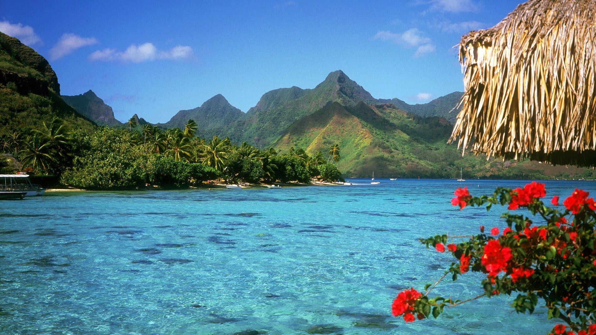 Bora Bora, HD, Breitbild, Desktop, Hintergrund, 1920x1080 Full HD Desktop