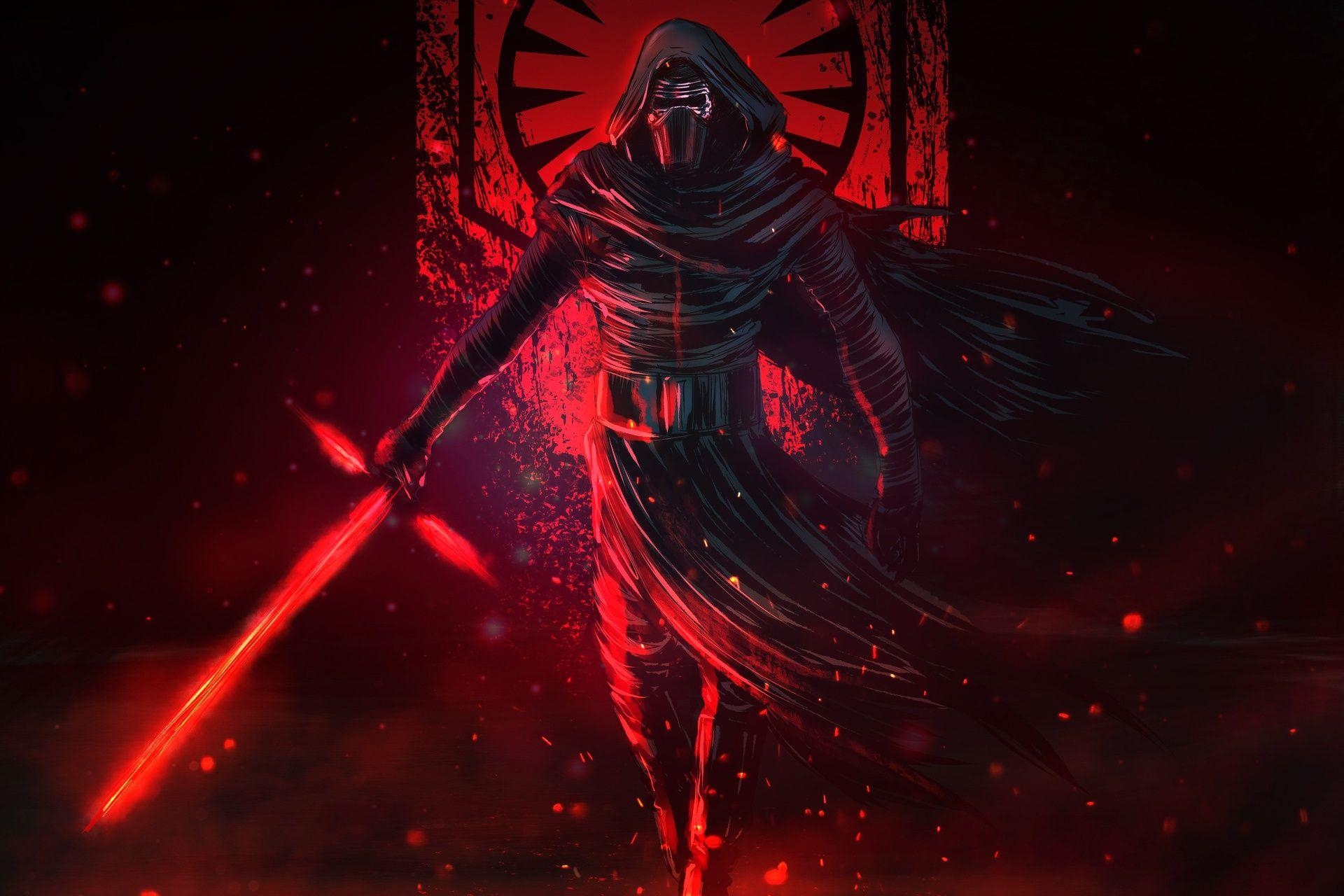 Lichtschwert, Kylo Ren, Star Wars, Hintergrund, Dunkel, 1920x1280 HD Desktop