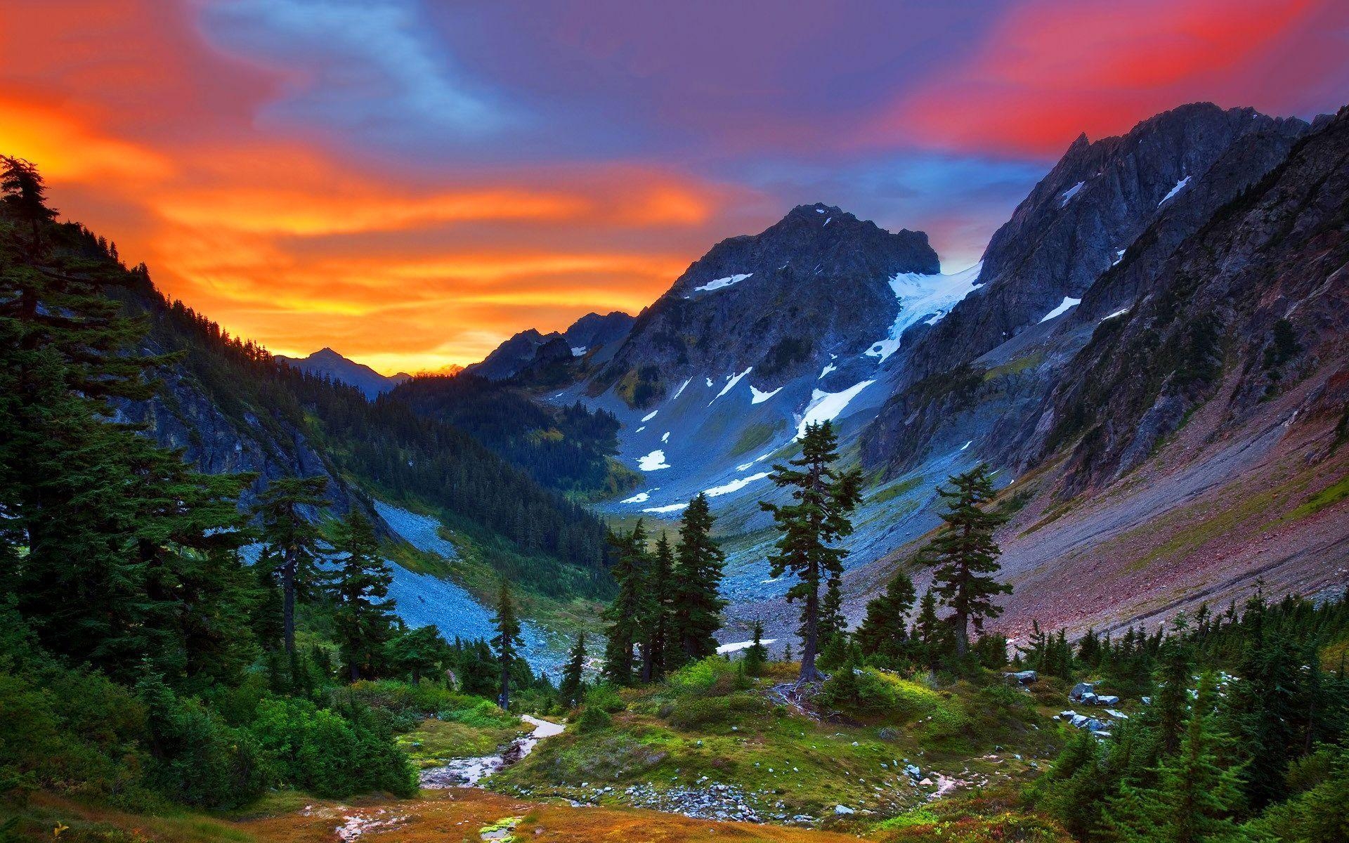 Berge, Schweiz, Sonnenuntergang, Foto, Panorama, 1920x1200 HD Desktop