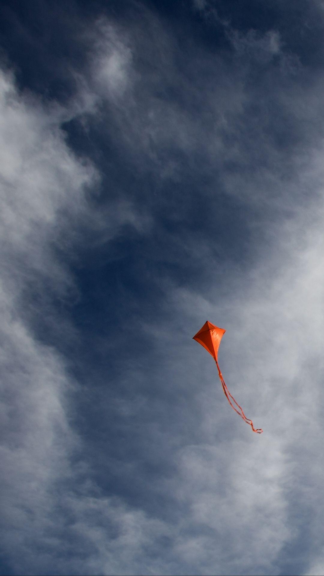 Himmelsbilder, Drachenfliegen, Wolken, Spaß, Freiheit, 1080x1920 Full HD Handy