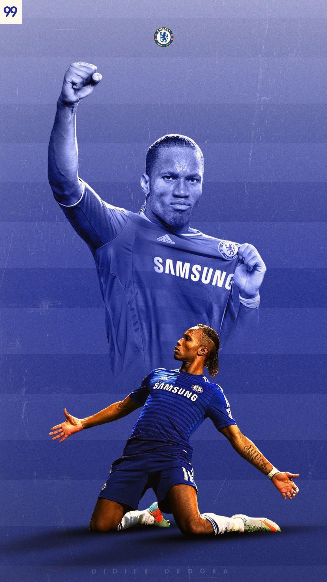 Drogba, Chelsea, Kunst, Sport, Motiv, 1080x1920 Full HD Handy