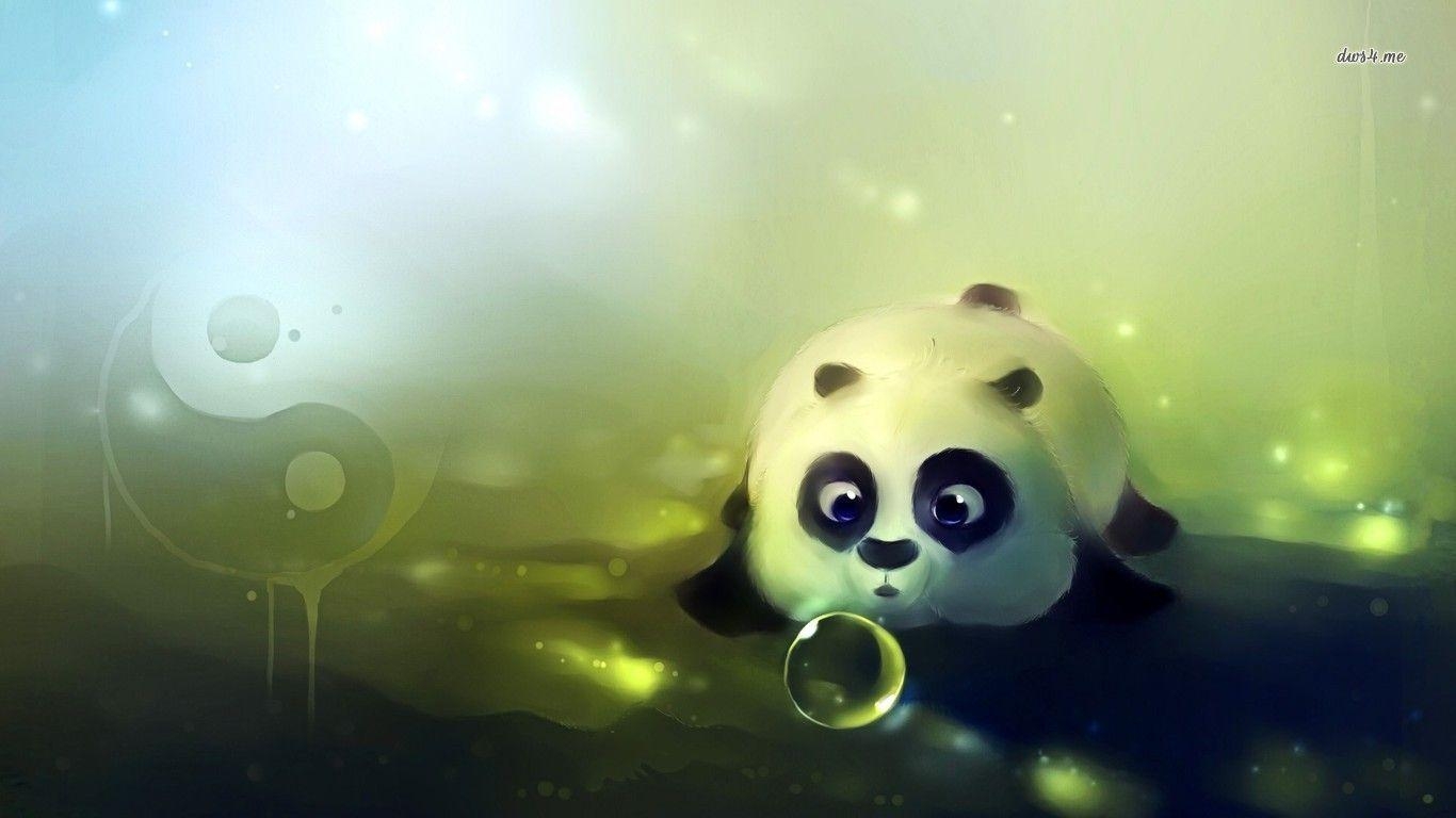 Niedlicher Panda, Tier, Hintergrund, Bär, Asien, 1370x770 HD Desktop