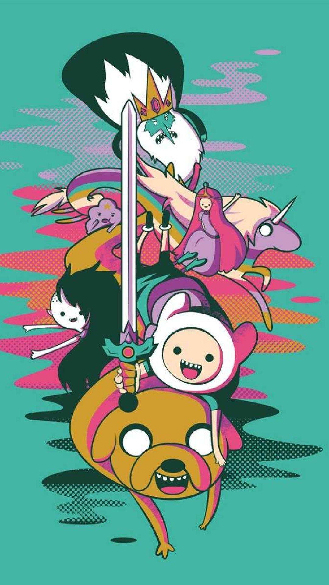 Abenteuerzeit, Mobile, Finn, Jake, Cartoon, 1080x1920 Full HD Handy