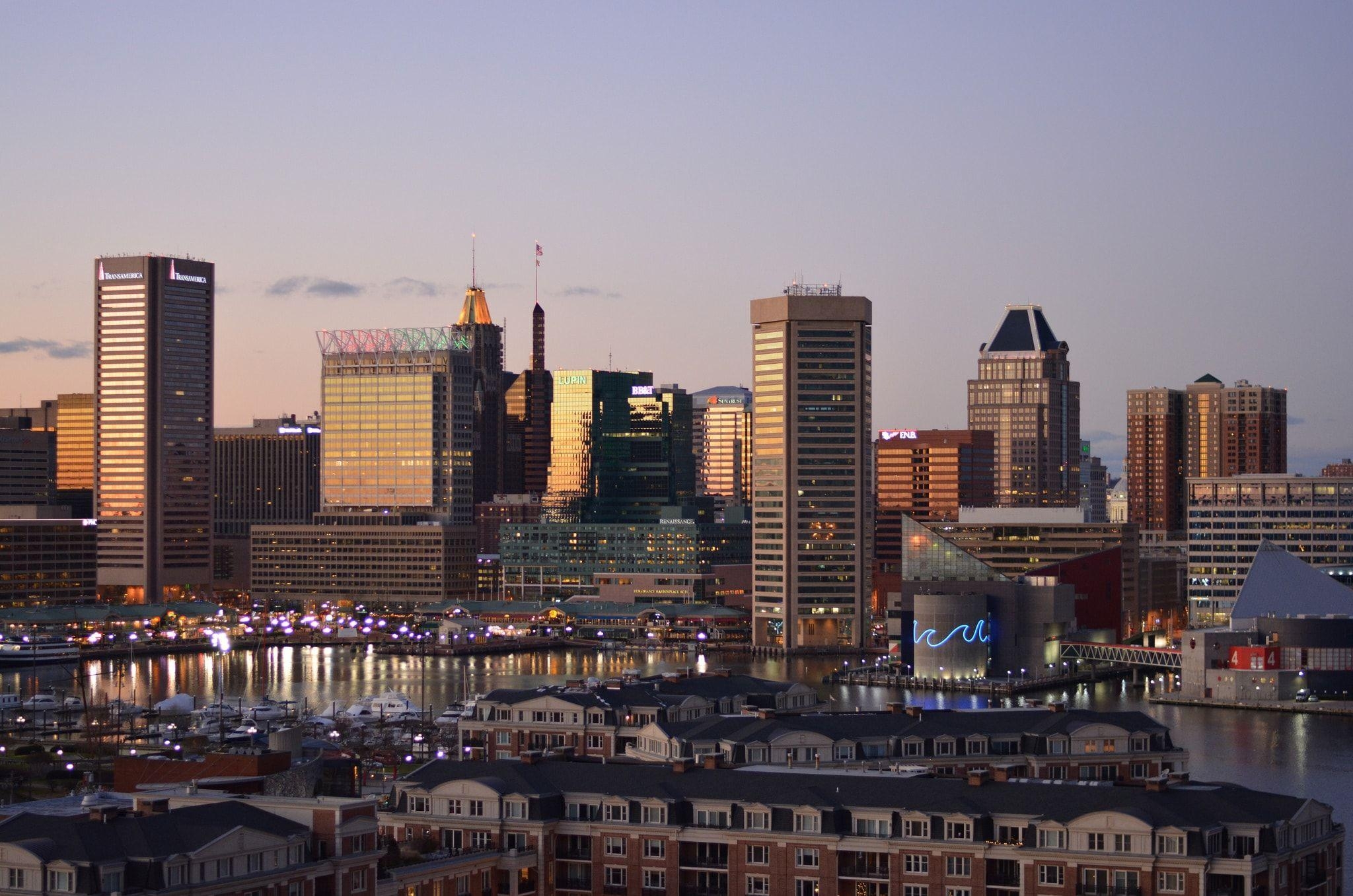 Baltimore, Hintergrund, Stadt, Reisen, Maryland, 2050x1360 HD Desktop