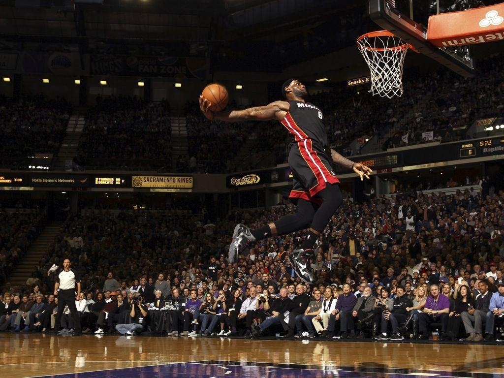 LeBron James, Dunk, NBA, Basketball, Hintergrund, 1030x770 HD Desktop