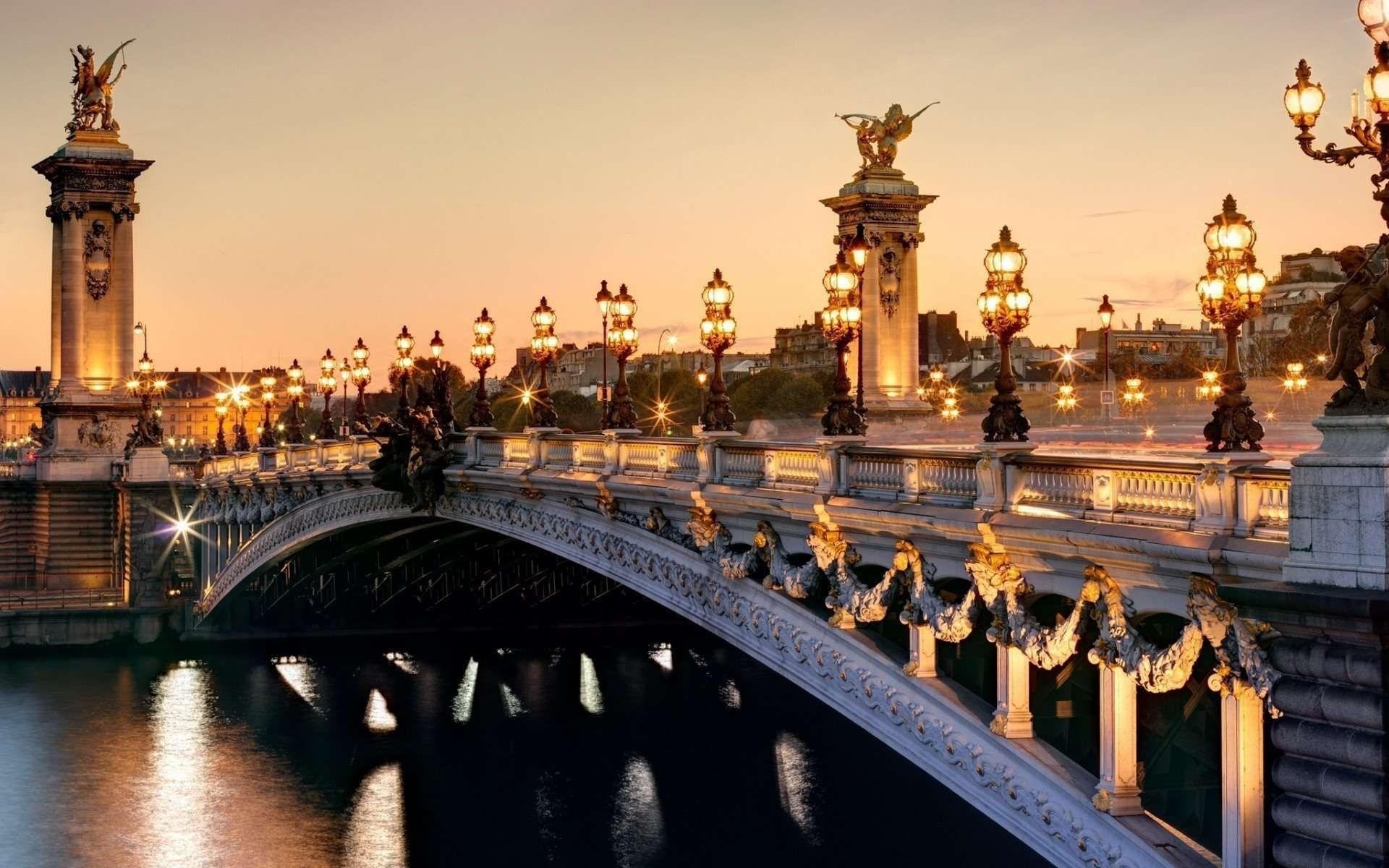 Pont Alexandre III, Paris, Frankreich, Brücke, Sehenswürdigkeiten, 1920x1200 HD Desktop