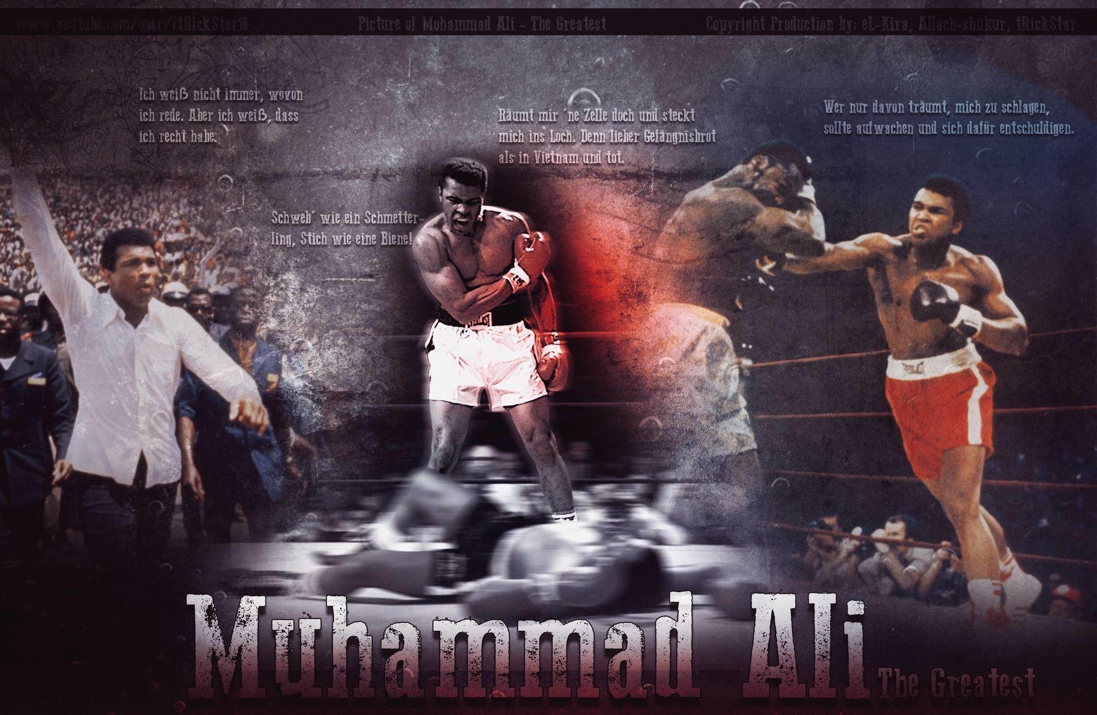 Muhammad Ali, Zitate, Hintergrund, Boxen, Motivation, 2240x1460 HD Desktop