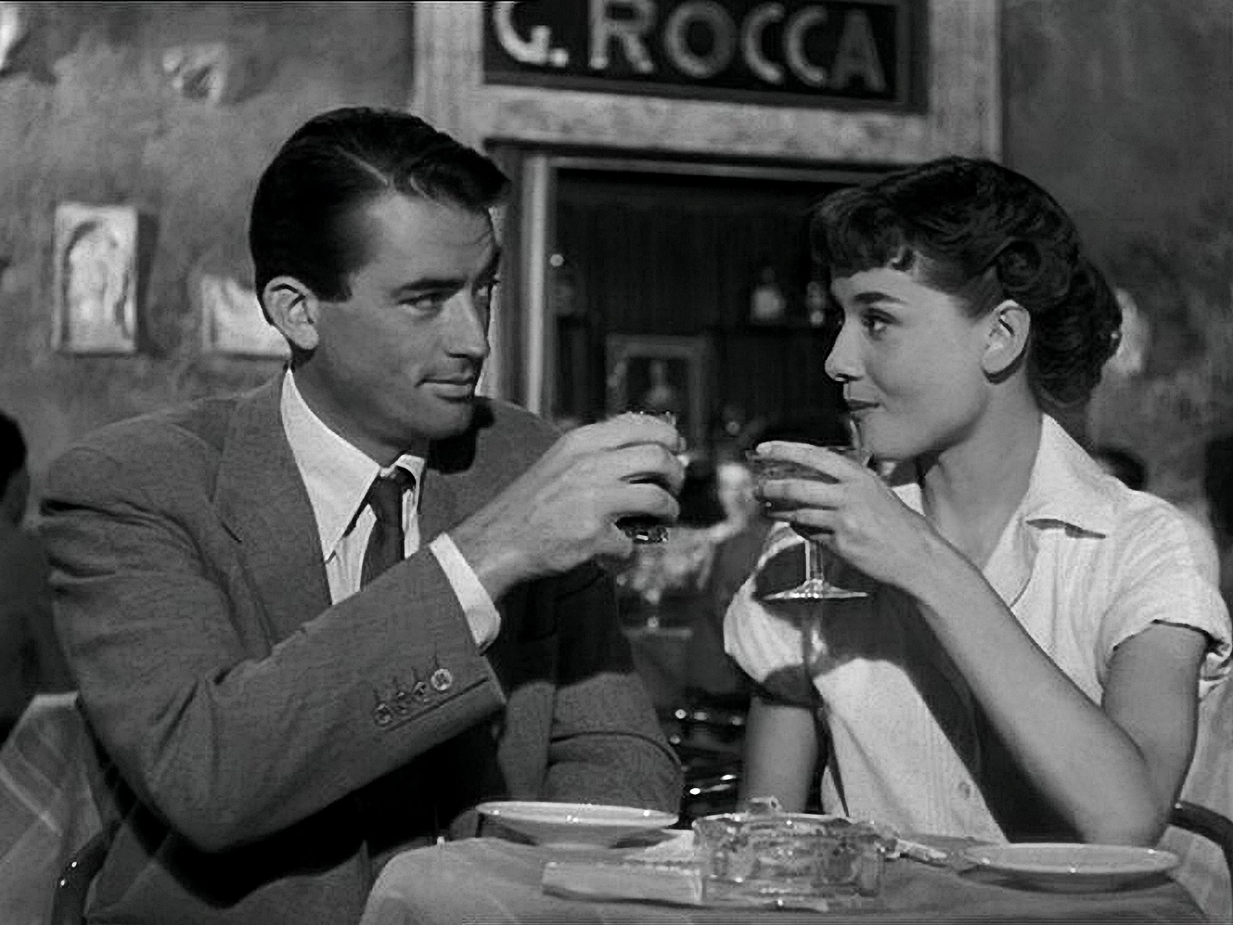 Gregory Peck, Audrey Hepburn, Filmikone, Roman Holiday, Hollywood, 2400x1810 HD Desktop