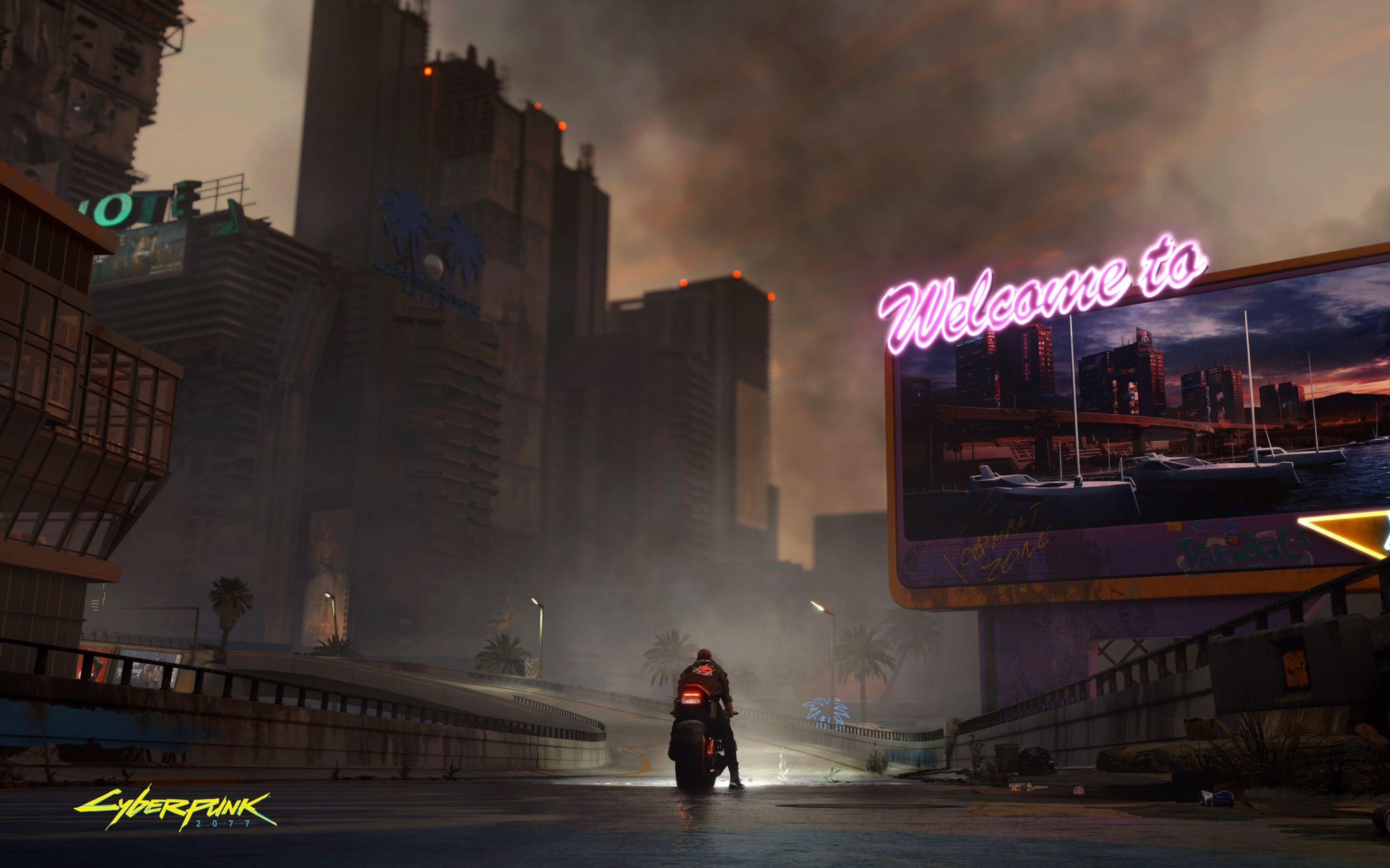 Cyberpunk 2077, Metropole, CD Projekt, Videospiele, MacBook, 2880x1800 HD Desktop