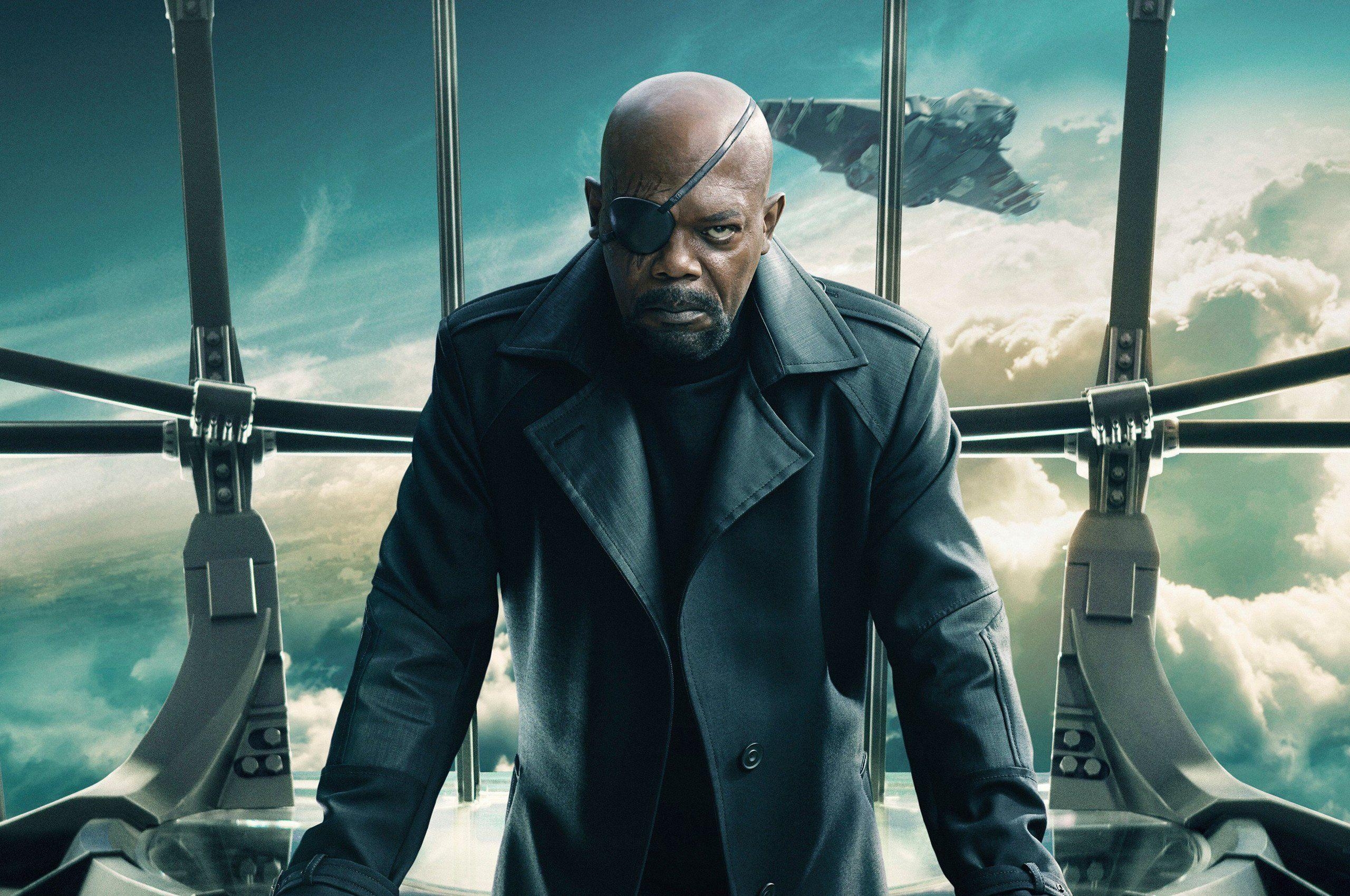 Nick Fury, Captain America, Winter Soldier, Marvel, Film, 2560x1700 HD Desktop