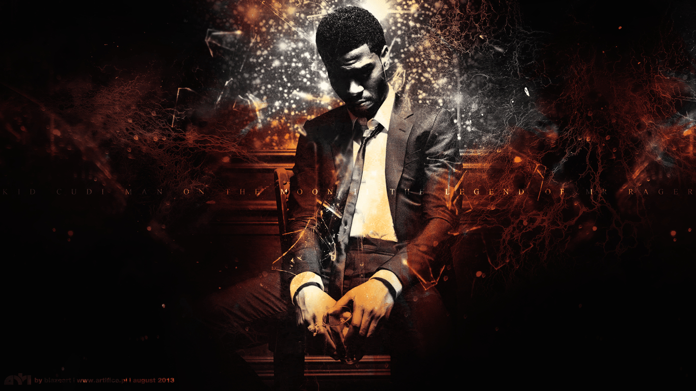 Kid Cudi, Mond, Wallpaper, x768, Hintergrund, 1370x770 HD Desktop