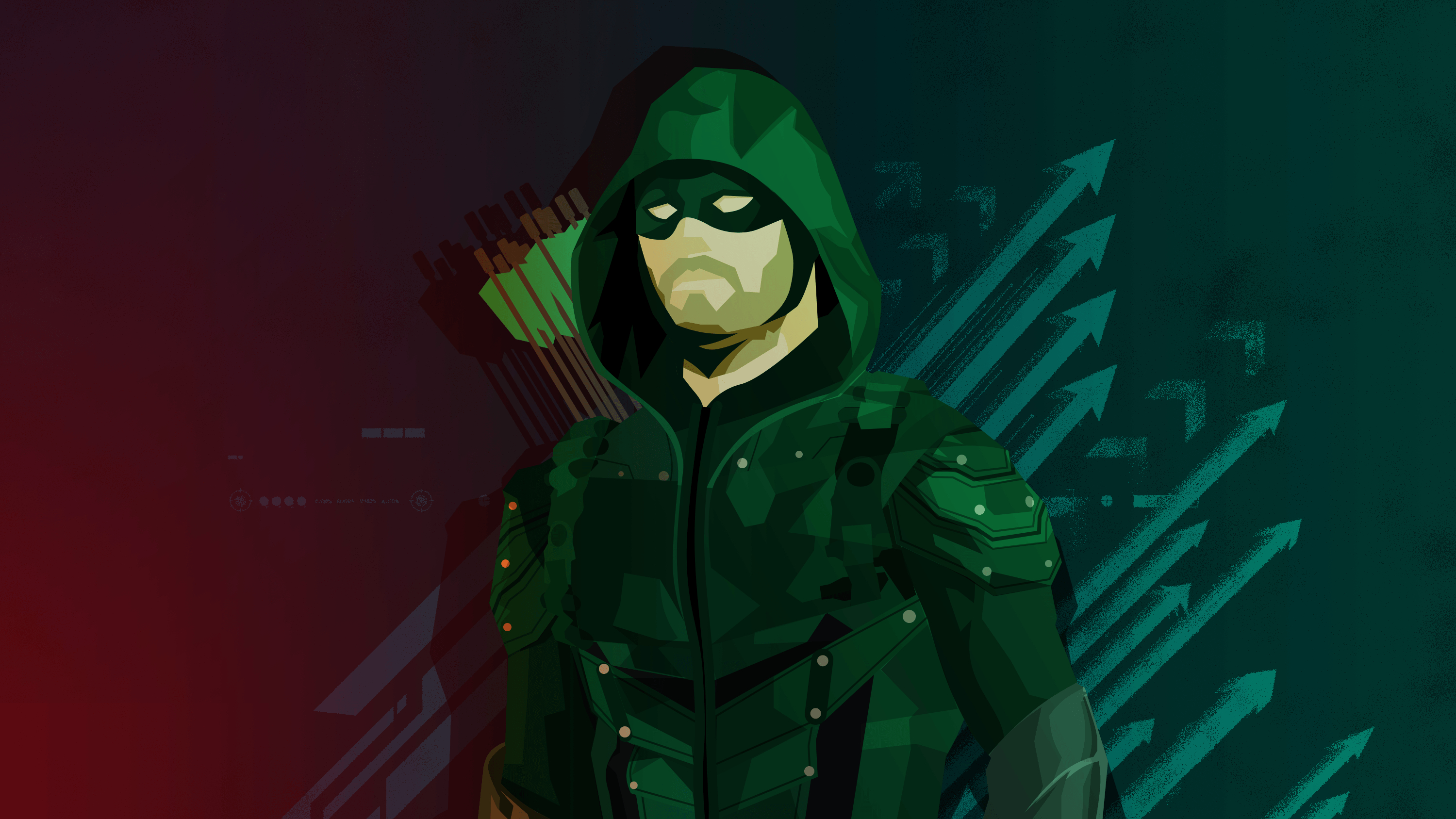 Green Arrow, Comics, Minimal, HD, Kunst, 3000x1690 HD Desktop