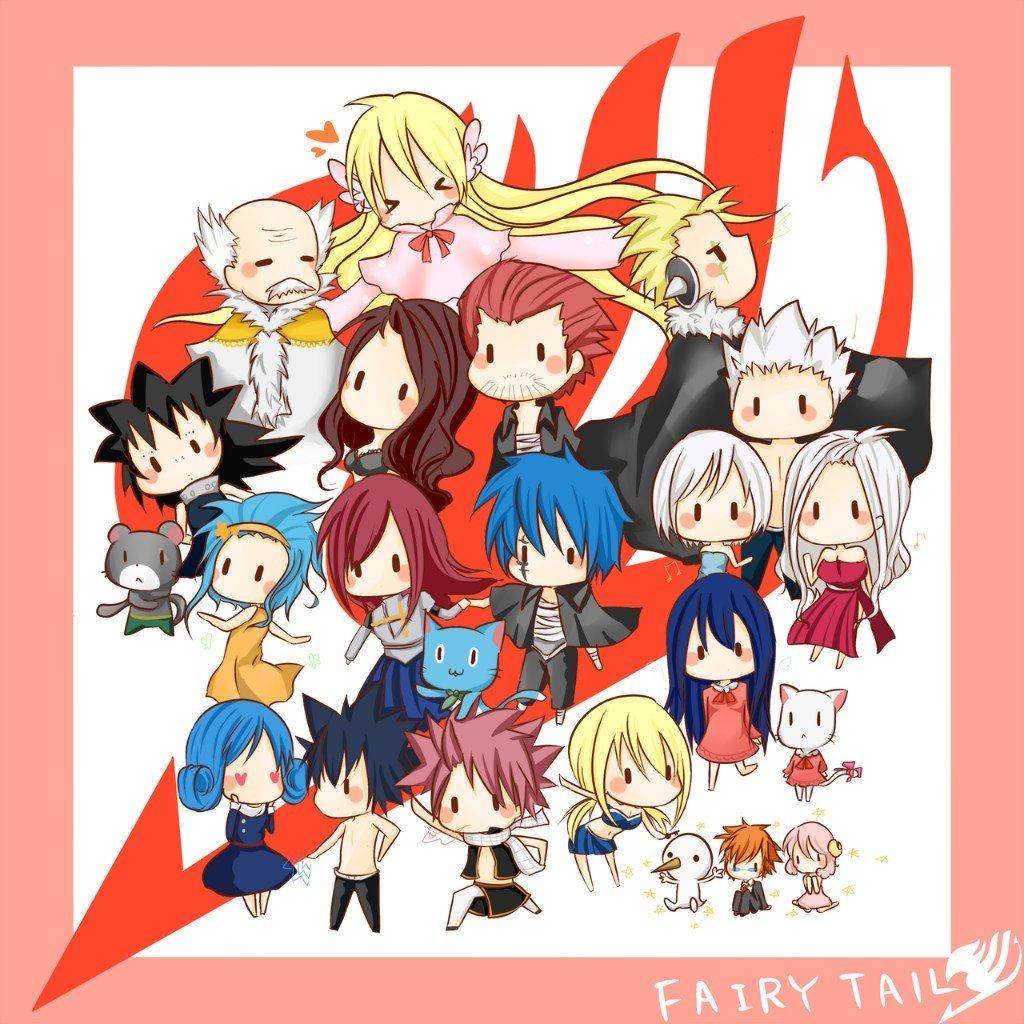 Fairy Tail August 2015, Desktop-Hintergrund, Chibi Cartoon, 1030x1030 HD Handy