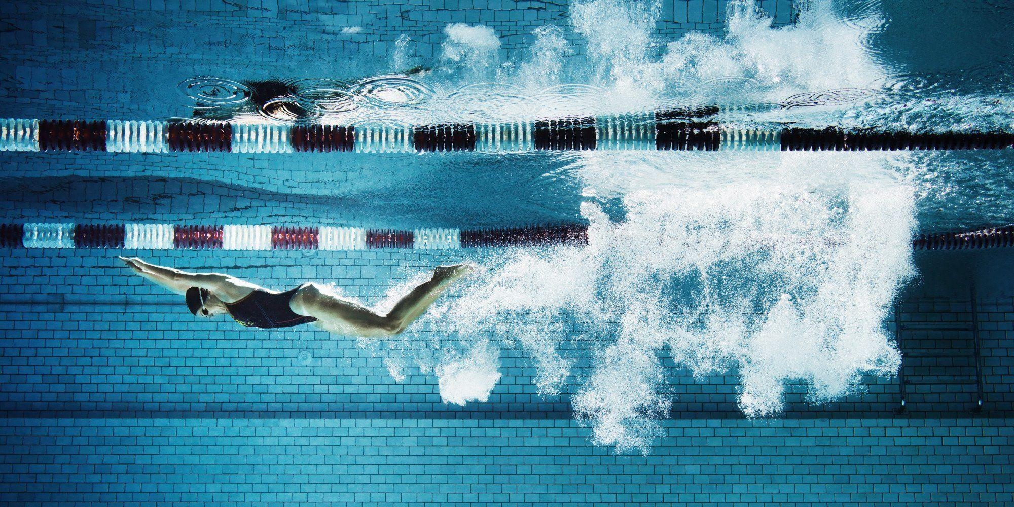 Schwimmen, Wasser, Sport, Bewegung, Hintergrund, 2000x1000 Dual Screen Desktop