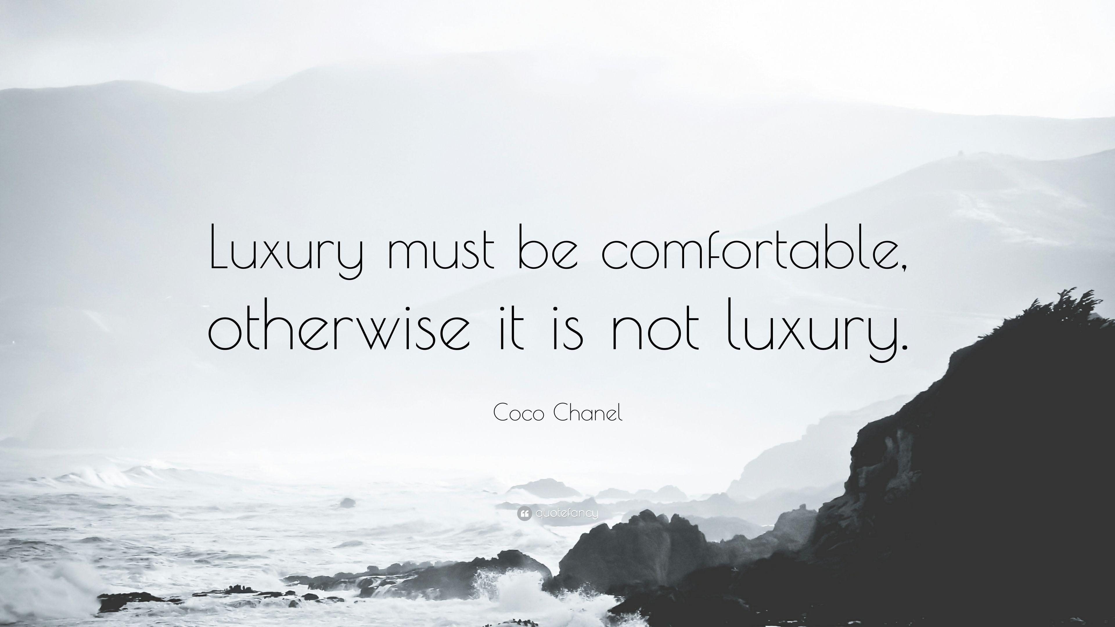 Coco Chanel, Zitat, Luxus, Komfort, Modeweisheit, 3840x2160 4K Desktop