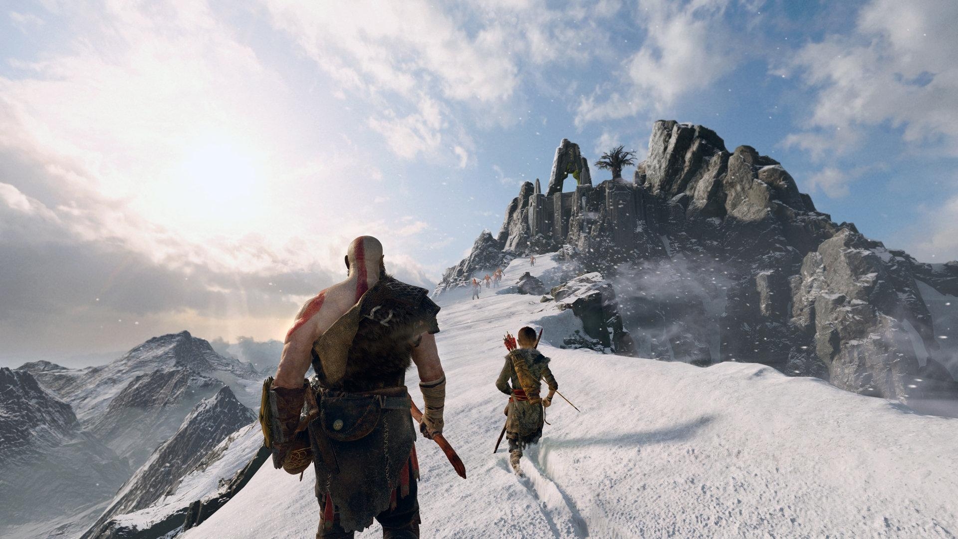 God of War 2018, HD, Kratos, Hintergrund, Epos, 1920x1080 Full HD Desktop