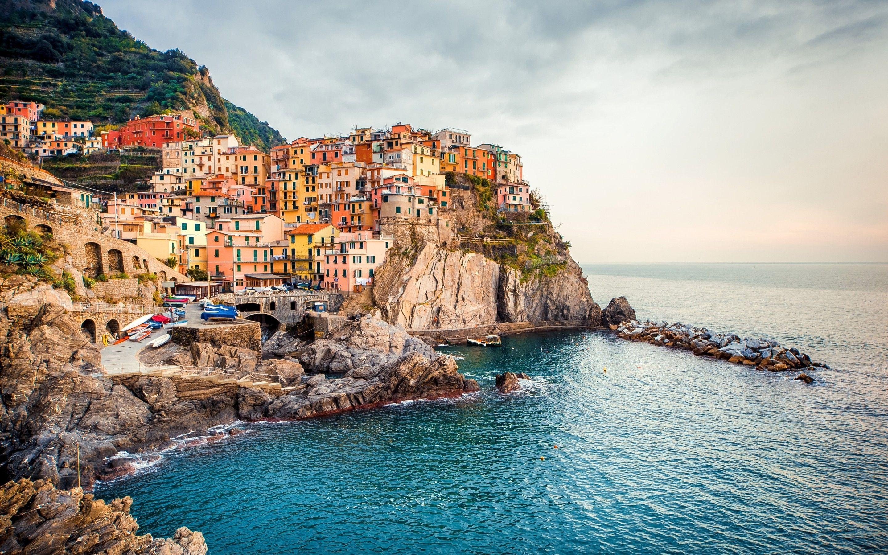 Cinque Terre, Reisen, Italien, Landschaft, Farben, 2880x1800 HD Desktop