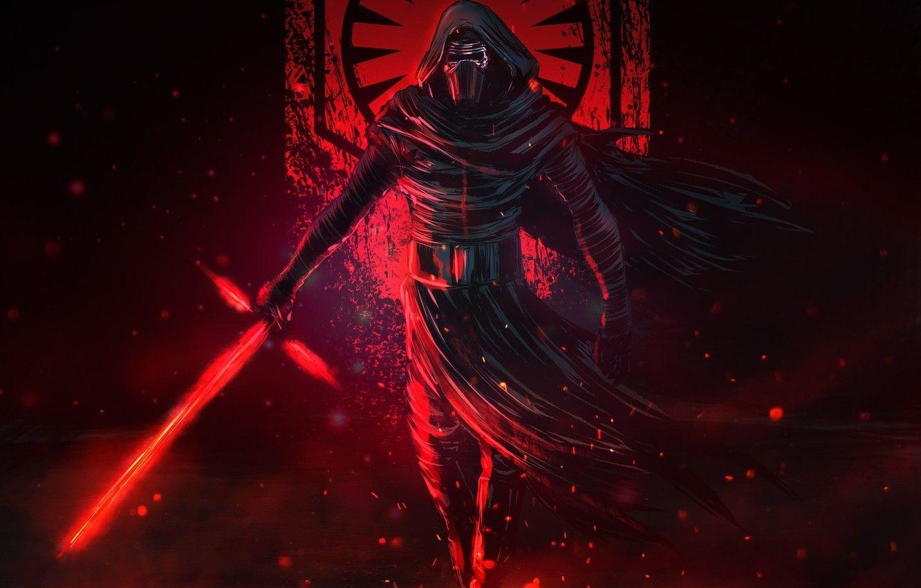 Star Wars, Kylo Ren, Schwert, Kunst, Sith, 1340x850 HD Desktop