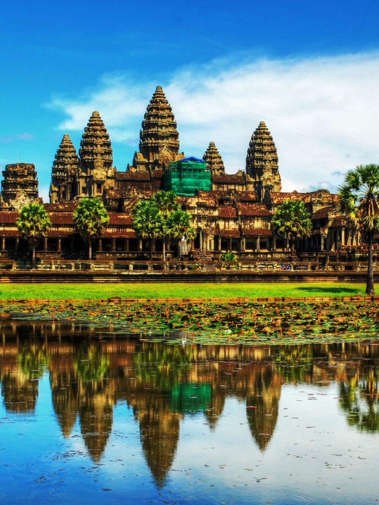 Angkor Wat, Tempel, Kultur, Kambodscha, Reisen, 770x1030 HD Handy