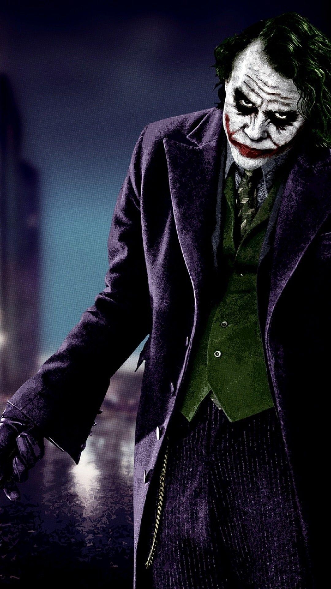 Heath Ledger, Joker, Hintergrund, Bild, Film, 1080x1920 Full HD Handy