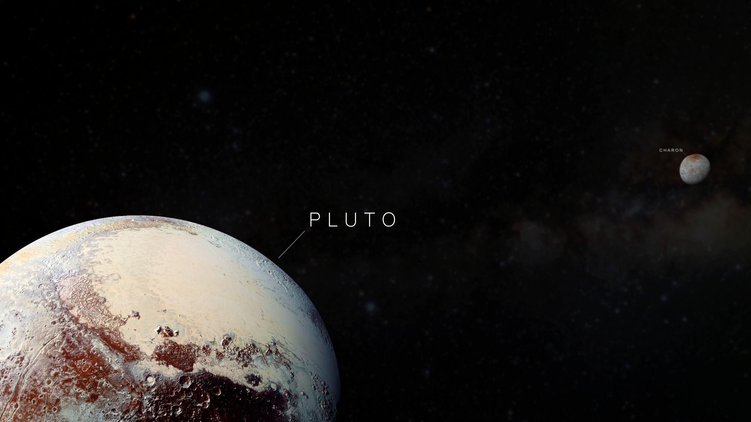 Pluto, Charon, Weltraum, HD, Astronomie, 2560x1440 HD Desktop