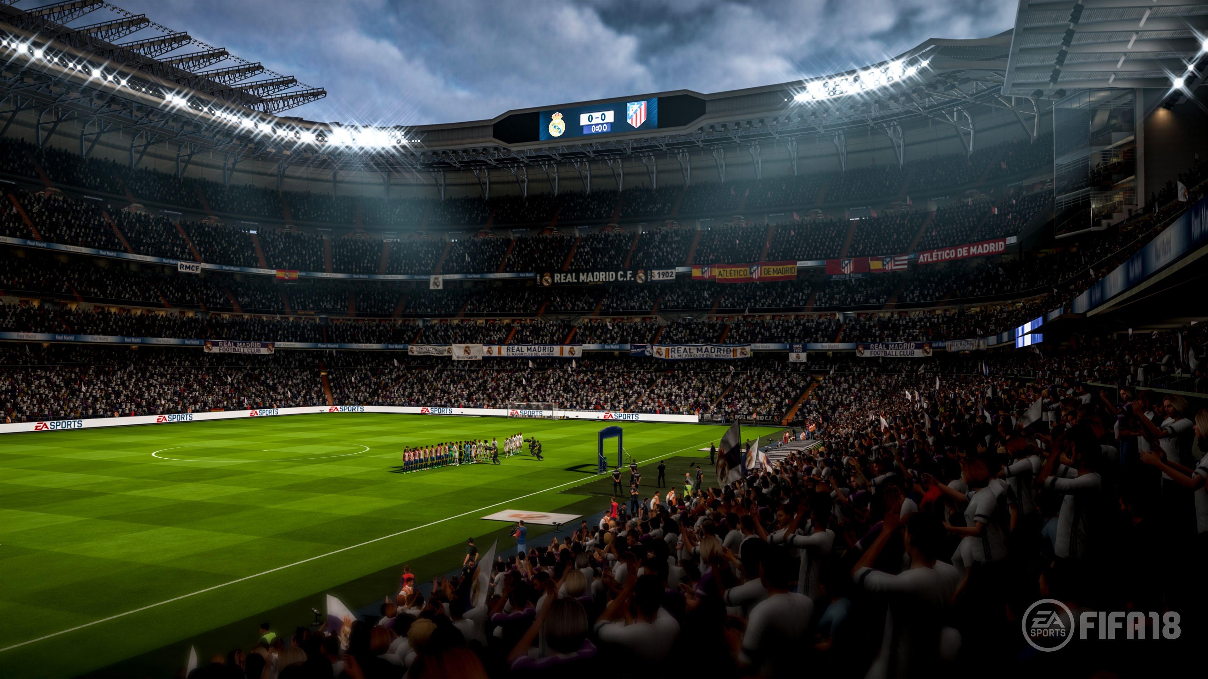 Fifa 18, Ultra HD, Spieler, Fußball, Kunst, 3840x2160 4K Desktop