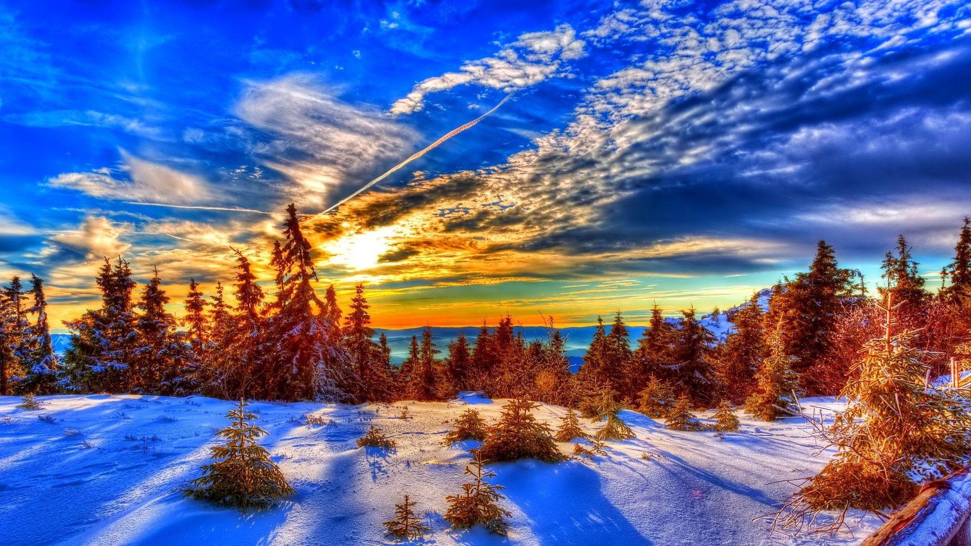 Desktop Hintergrund, Winter, Schnee, Natur, Jahreszeit, 1920x1080 Full HD Desktop