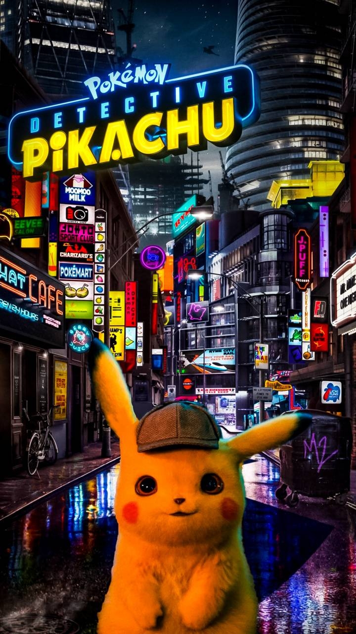 Detective Pikachu, Wallpaper, Film, Pokémon, Pikachu, 720x1280 HD Handy