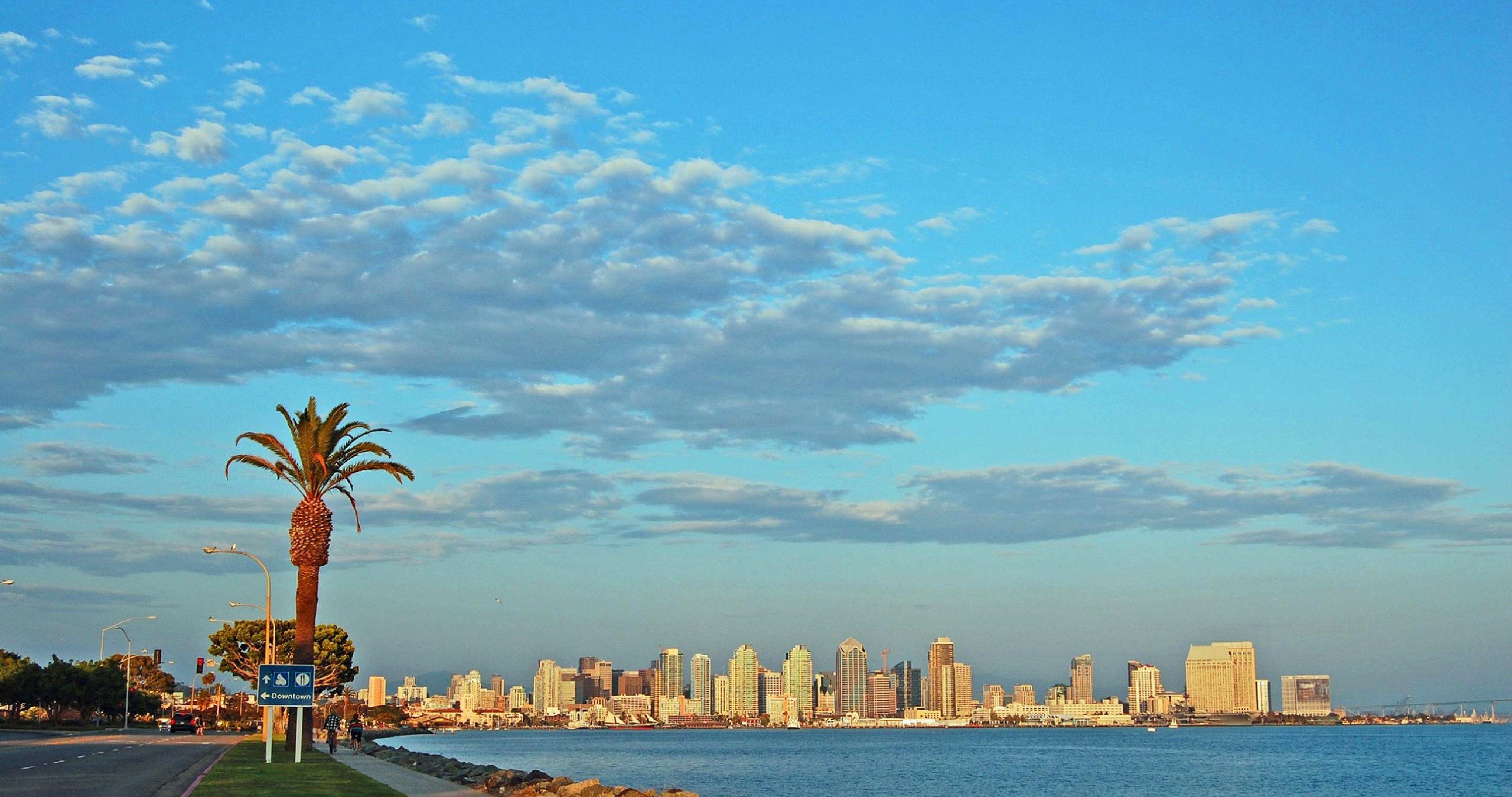 San Diego, Kalifornien, 4K, Skyline, Strand, 4100x2160 4K Desktop