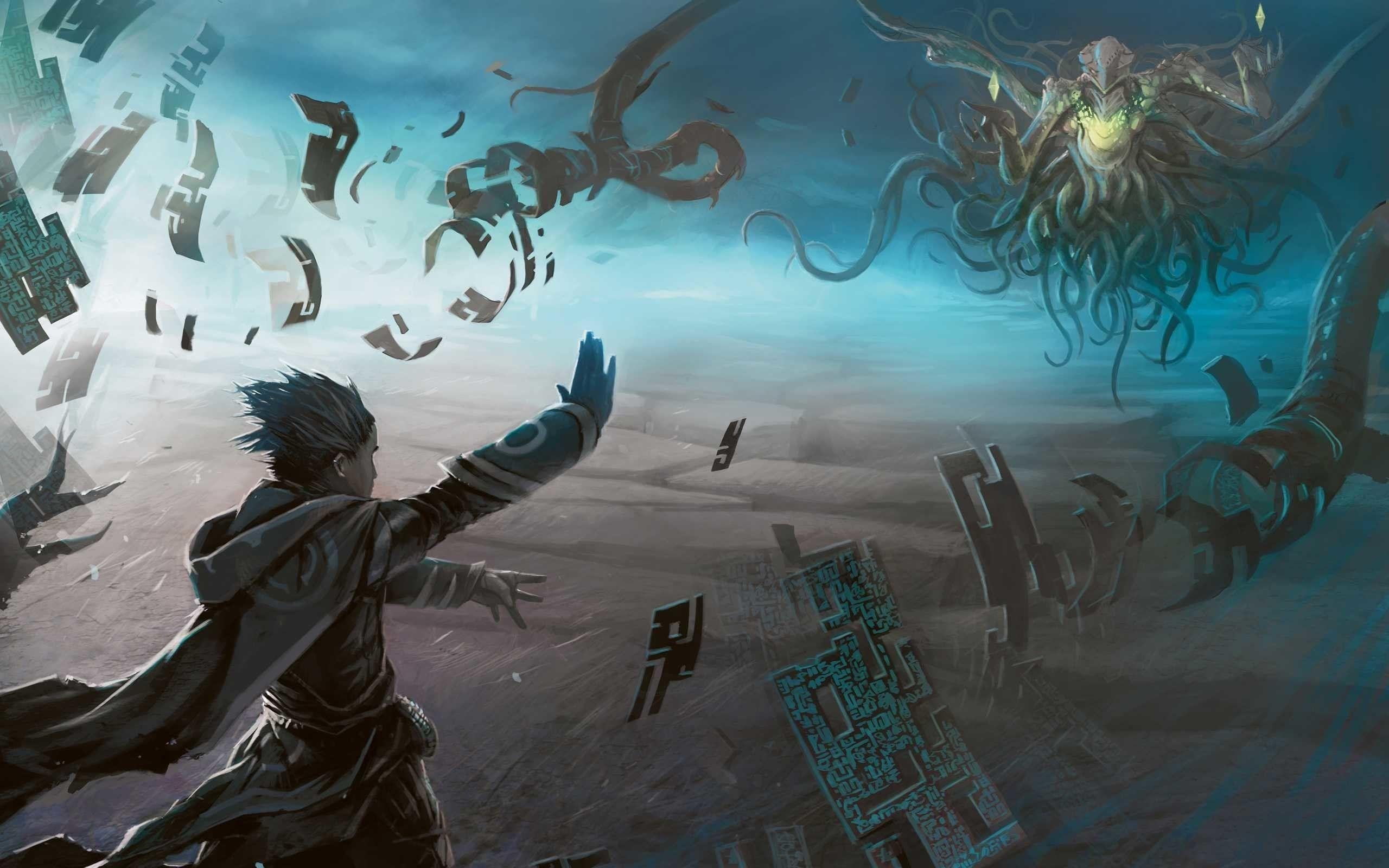 Magic: The Gathering, HD, Illustrationen, Spielkunst, Deckplanung, 2560x1600 HD Desktop