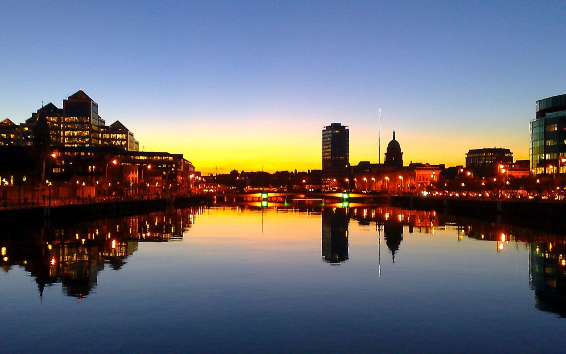 Dublin, Irland, Stadtlandschaft, Reisebild, Hintergrund, 1920x1200 HD Desktop