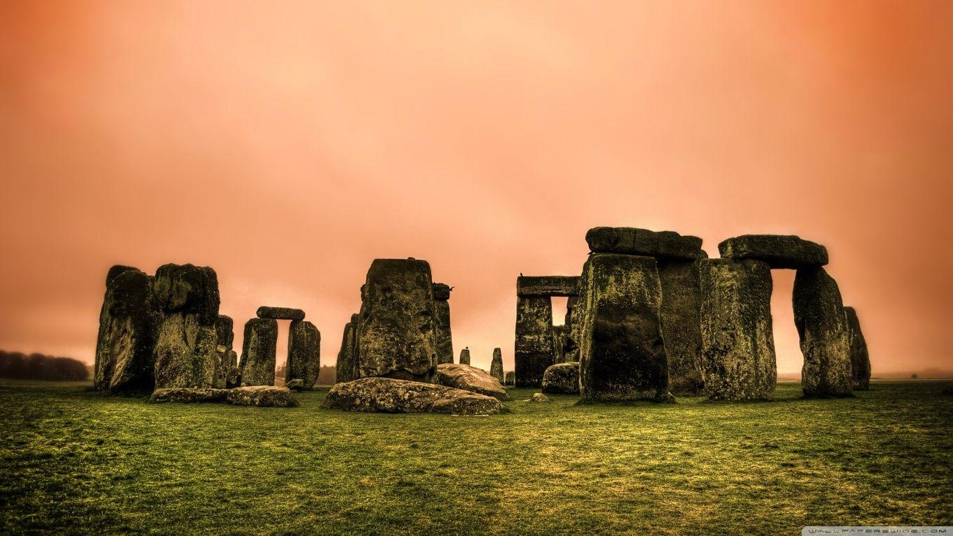 Stonehenge, Vereinigtes Königreich, 4K, Landschaft, Geschichte, 1370x770 HD Desktop