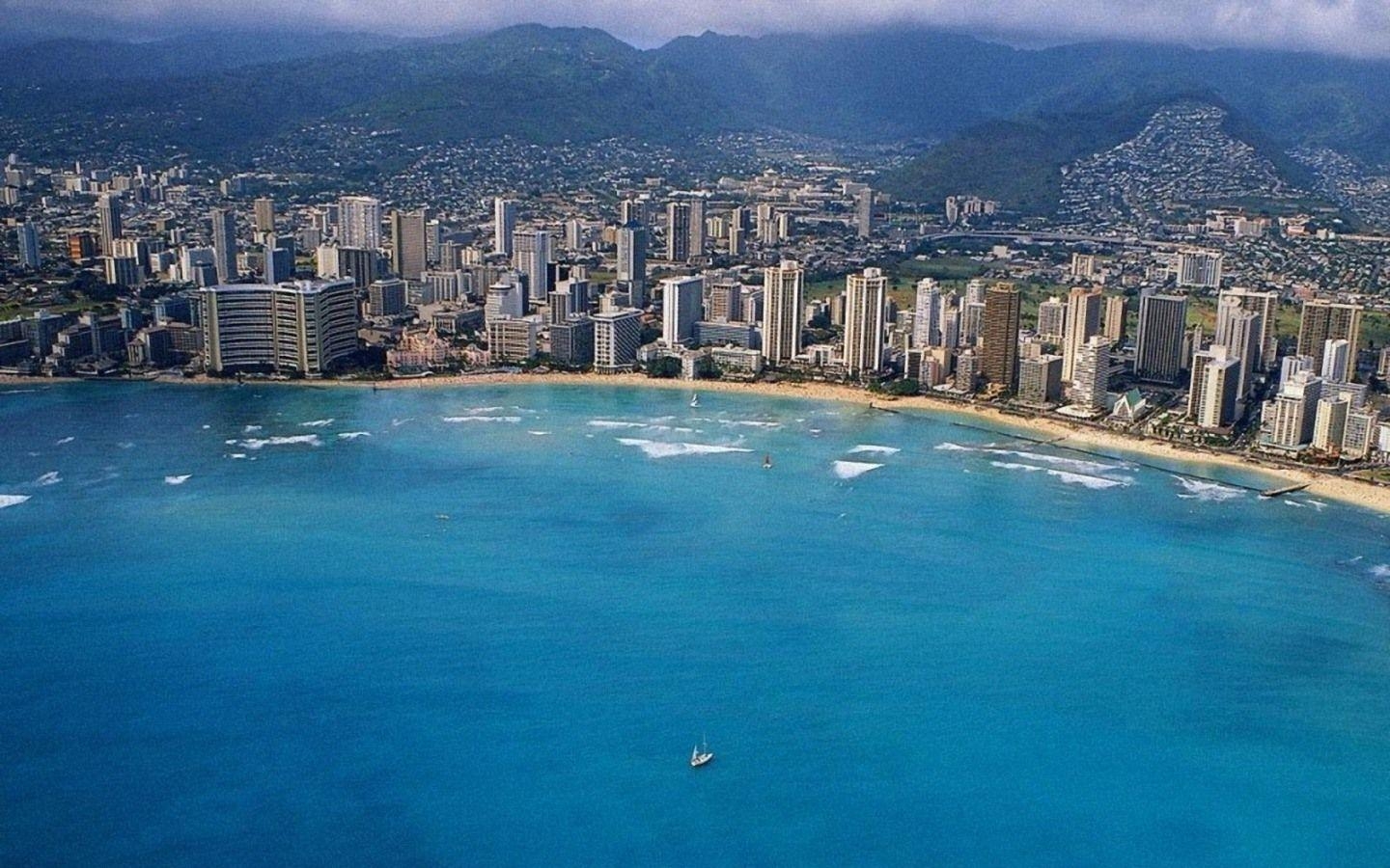 Honolulu, Bild, Ozean, Paradies, Erholung, 1440x900 HD Desktop