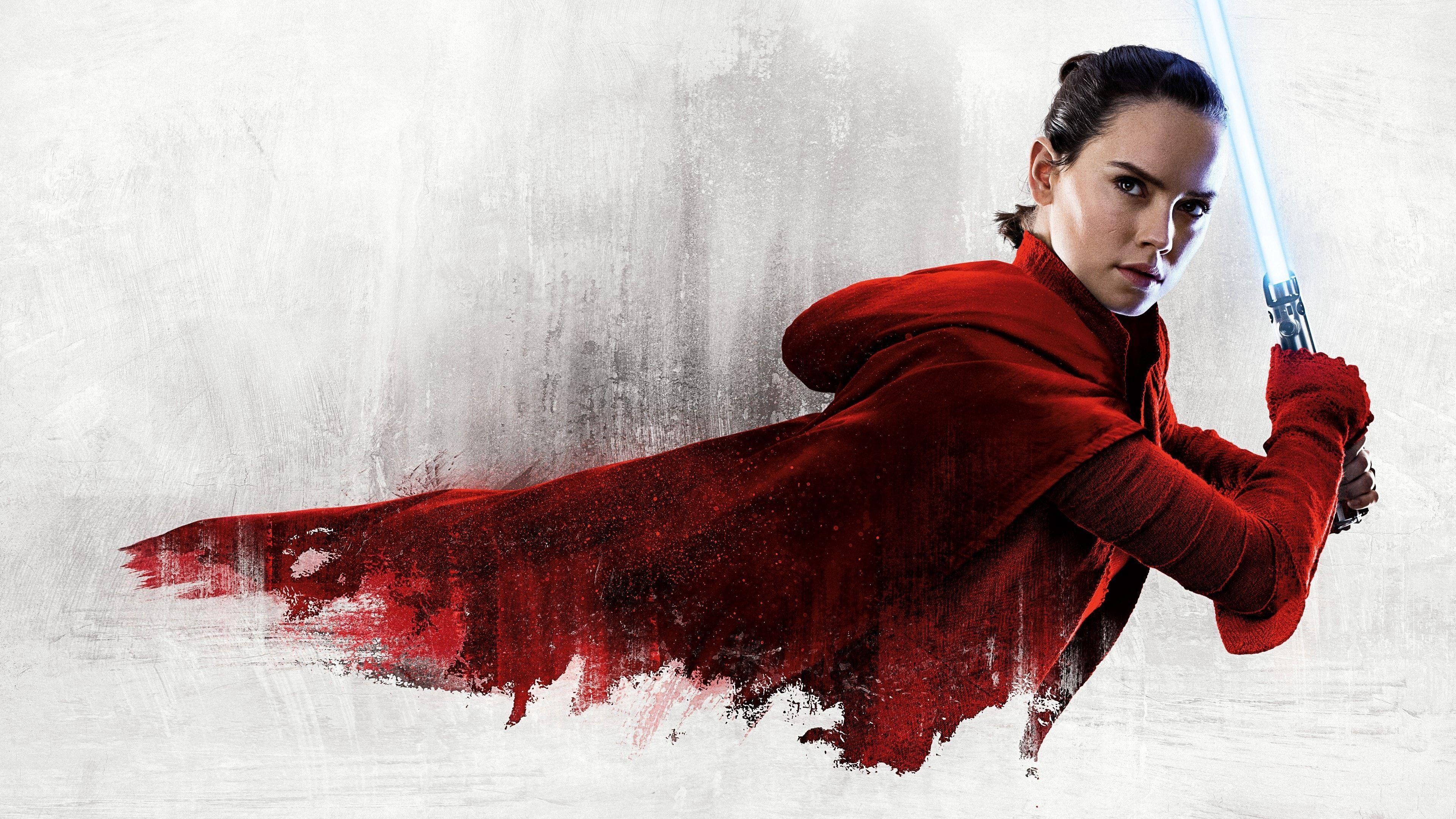 Daisy Ridley, Star Wars, Letzte Jedi, 4K, Film, 3840x2160 4K Desktop