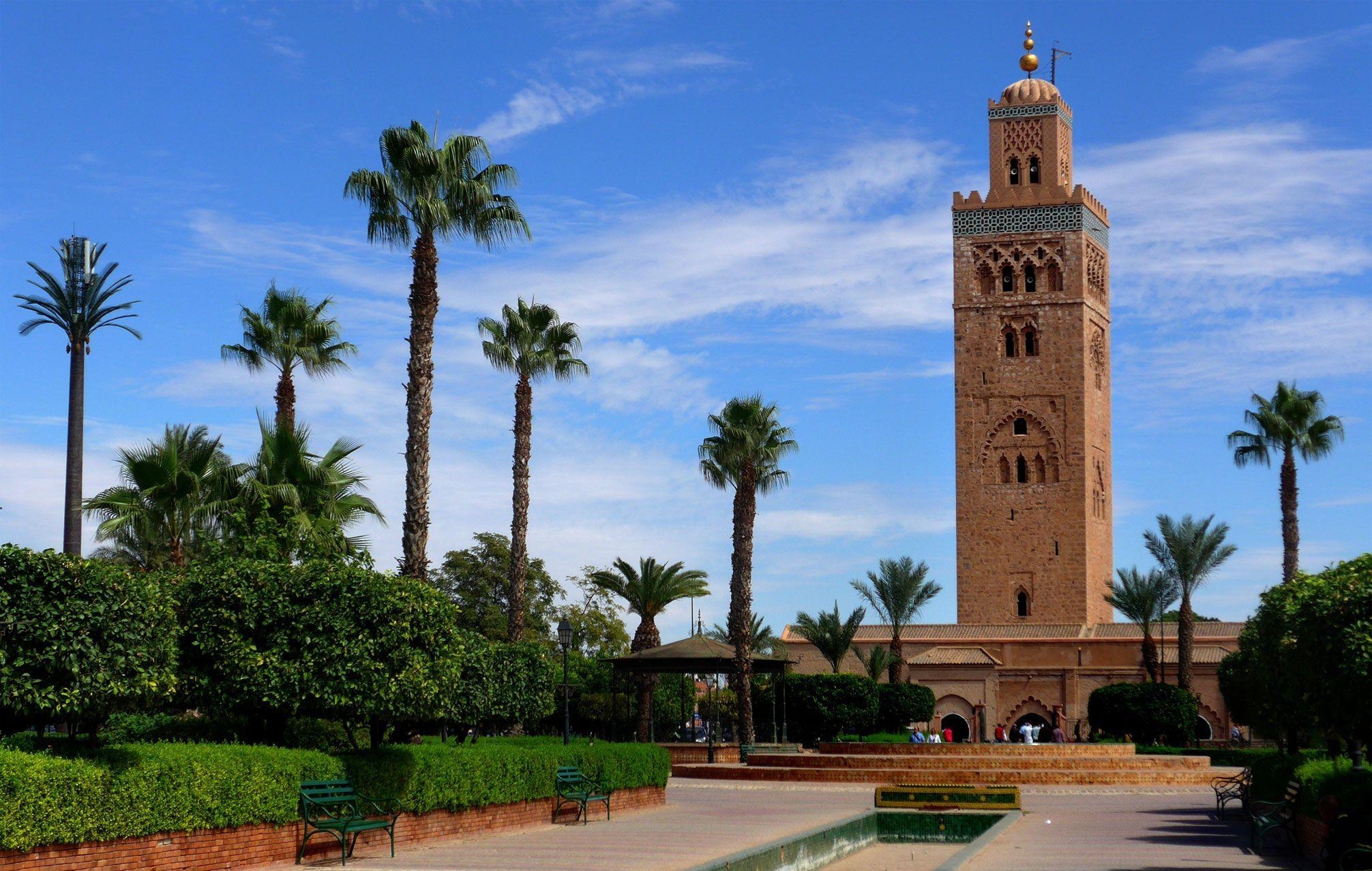 Koutoubia-Moschee, Marrakesch, Reise, Marokko, Architektur, 2020x1280 HD Desktop