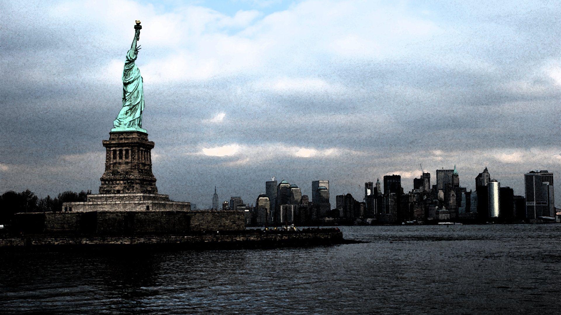 Freiheitsstatue, HD, New York, Hintergrundbild, Wahrzeichen, 1920x1080 Full HD Desktop