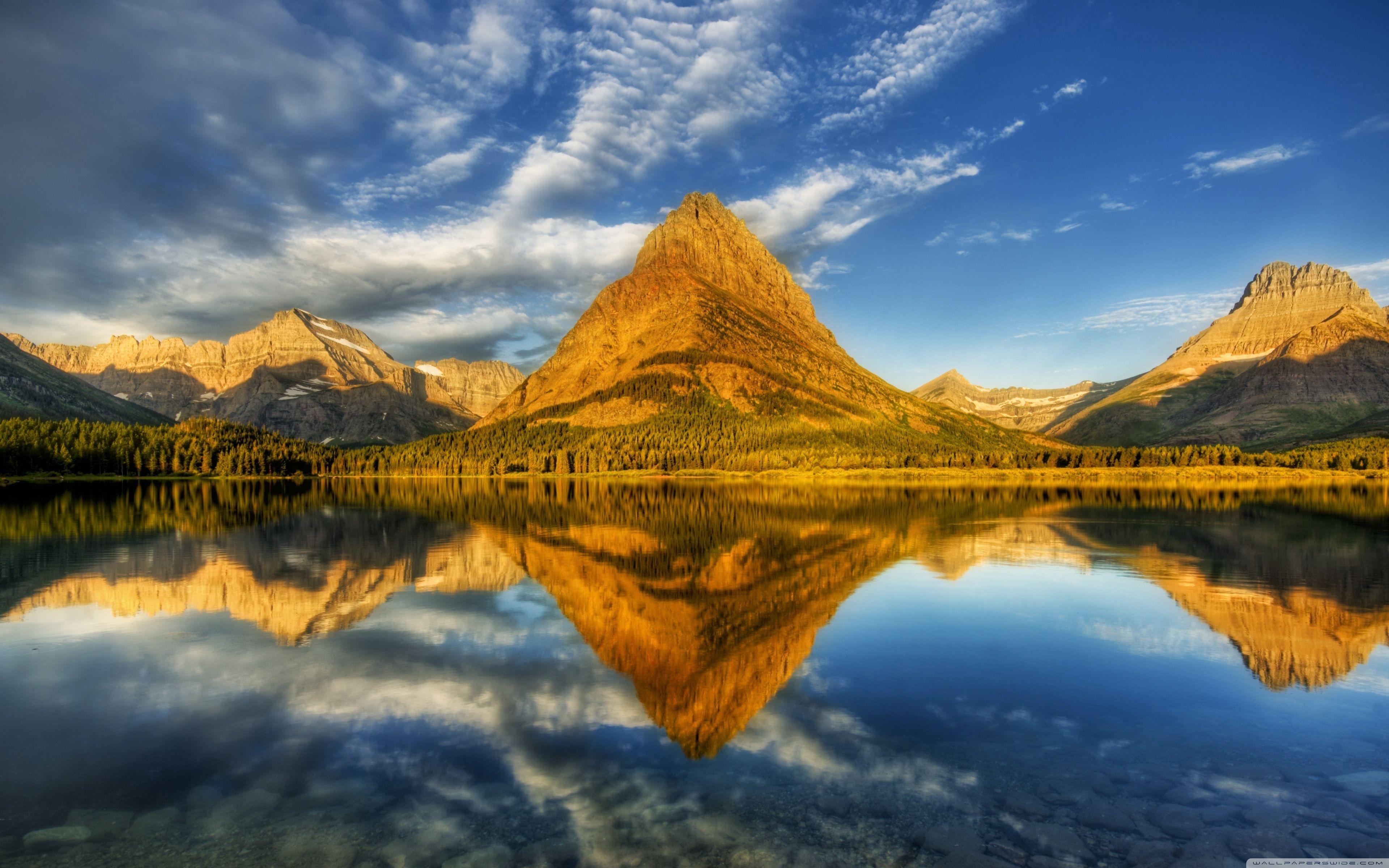 Glacier Nationalpark, Landschaft, 4K, HD, Minnesota, 3840x2400 4K Desktop