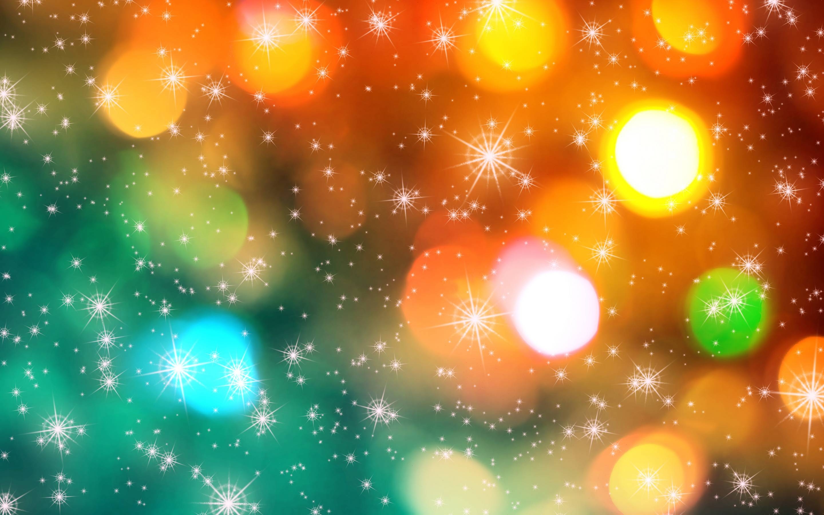 Bunte, abstrakte, Weihnachtslichter, Hintergrund, festlich, 2880x1800 HD Desktop