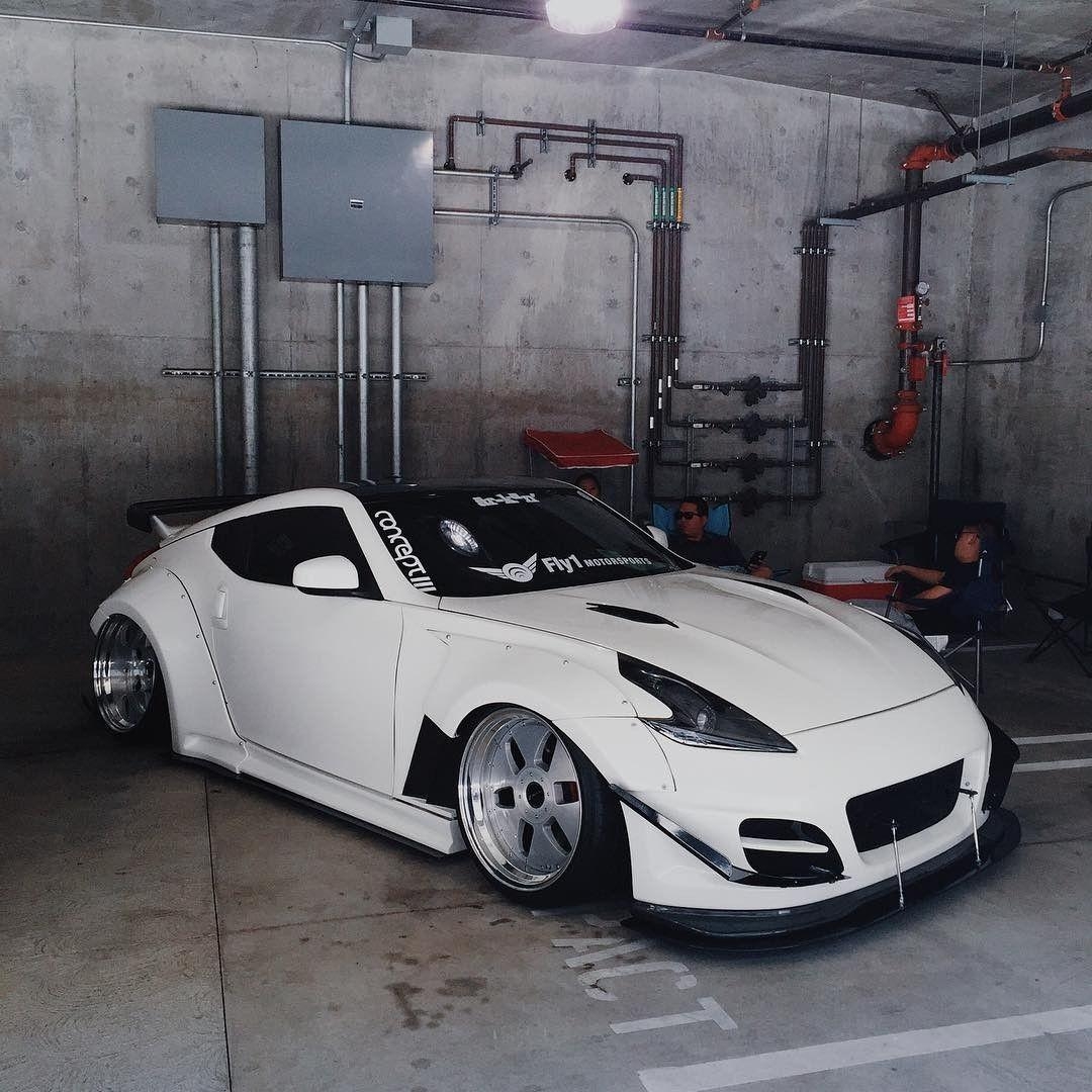 Nissan 370Z, Tuning, JDM, Hellaflush, Garage, 1080x1080 HD Handy