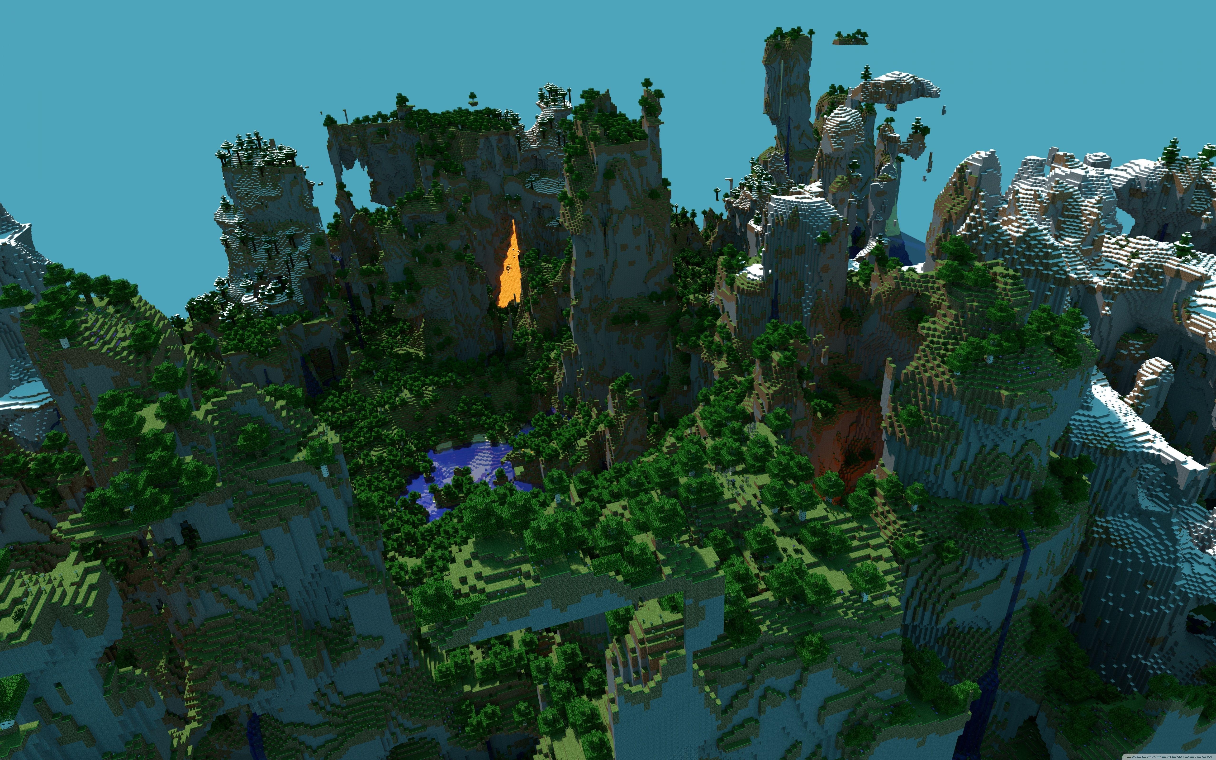 Minecraft, Landschaft, 4K HD, Desktop, Ultra-Breit, 5120x3200 4K Desktop