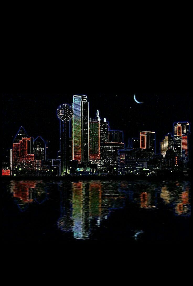 Dallas, Texas, USA, Malerei, Grafik, 740x1090 HD Handy