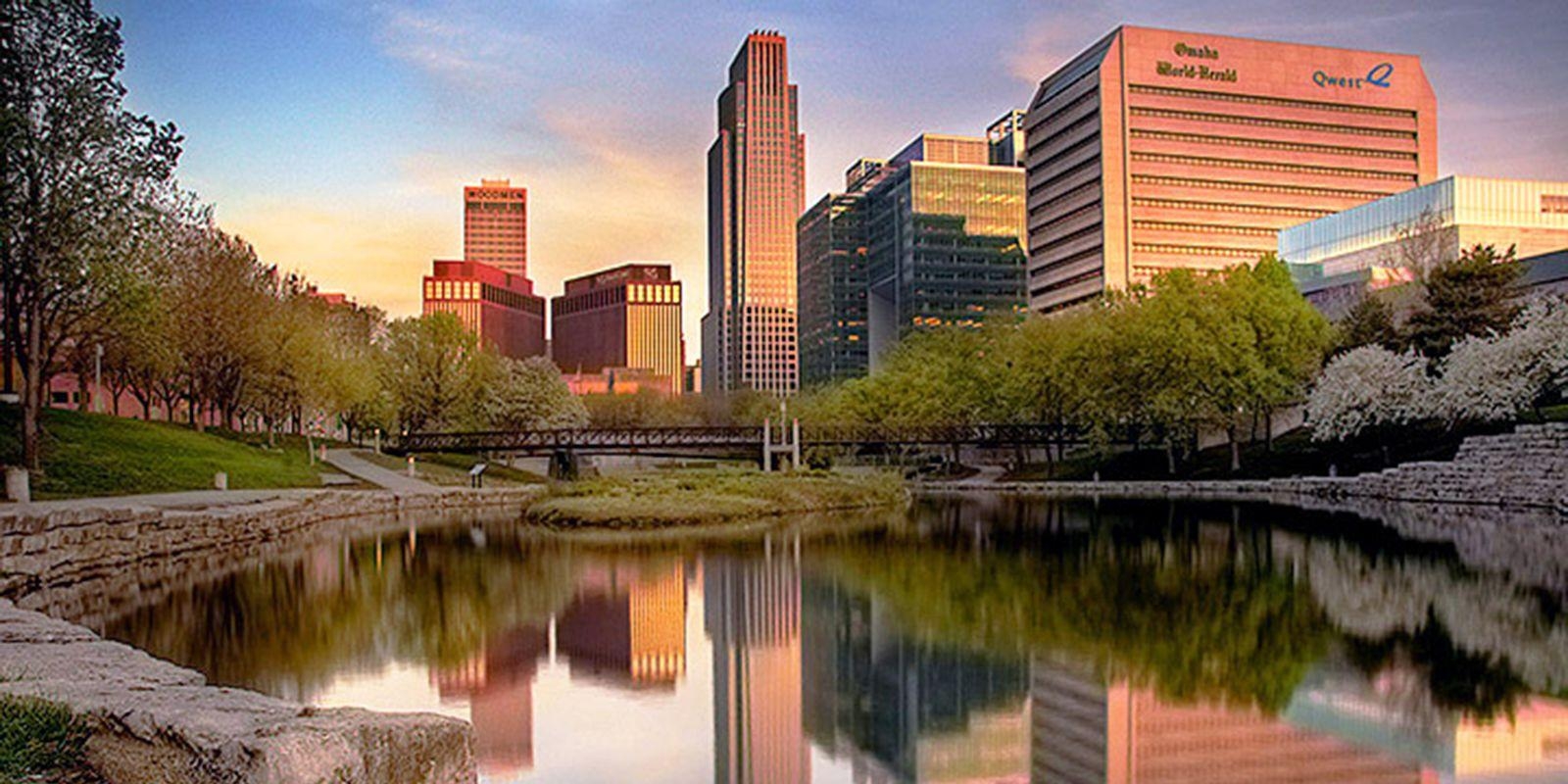 Omaha, Nebraska, Hintergrundbild, Stadtbild, Reise, 1600x800 Dual Screen Desktop