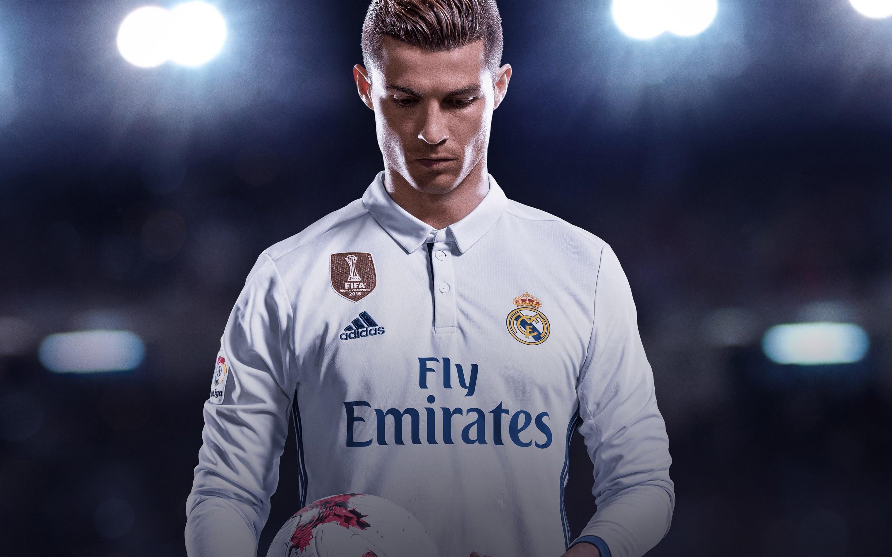 Cristiano Ronaldo, FIFA 18, Gaming, Hintergrund, Bild, 2880x1800 HD Desktop