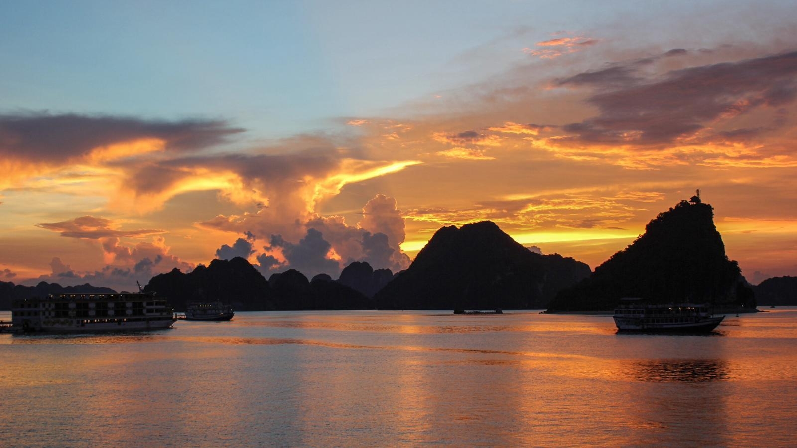 Abenteuer, Halong Bucht, Vietnam, Asien, Reise, 1600x900 HD Desktop