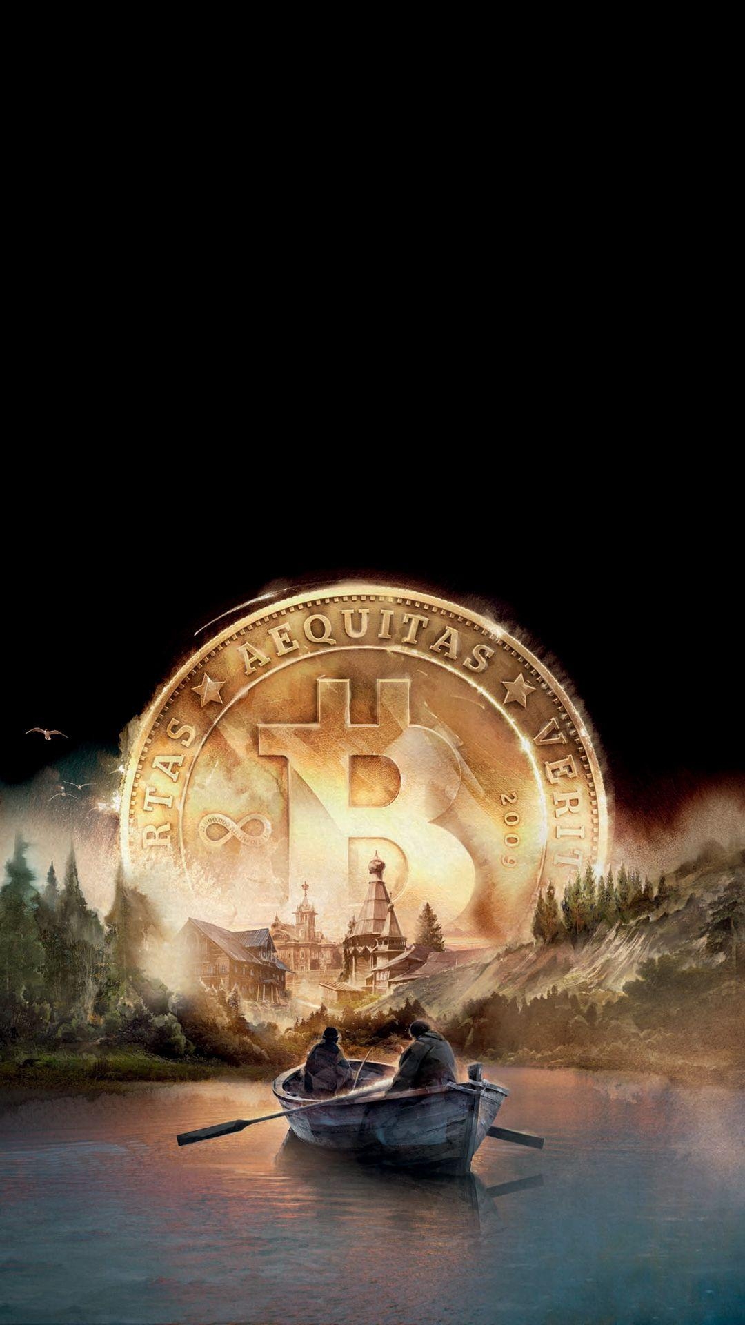 Moskau, Bitcoin, Hintergrund, Russland, Krypto, 1080x1920 Full HD Handy