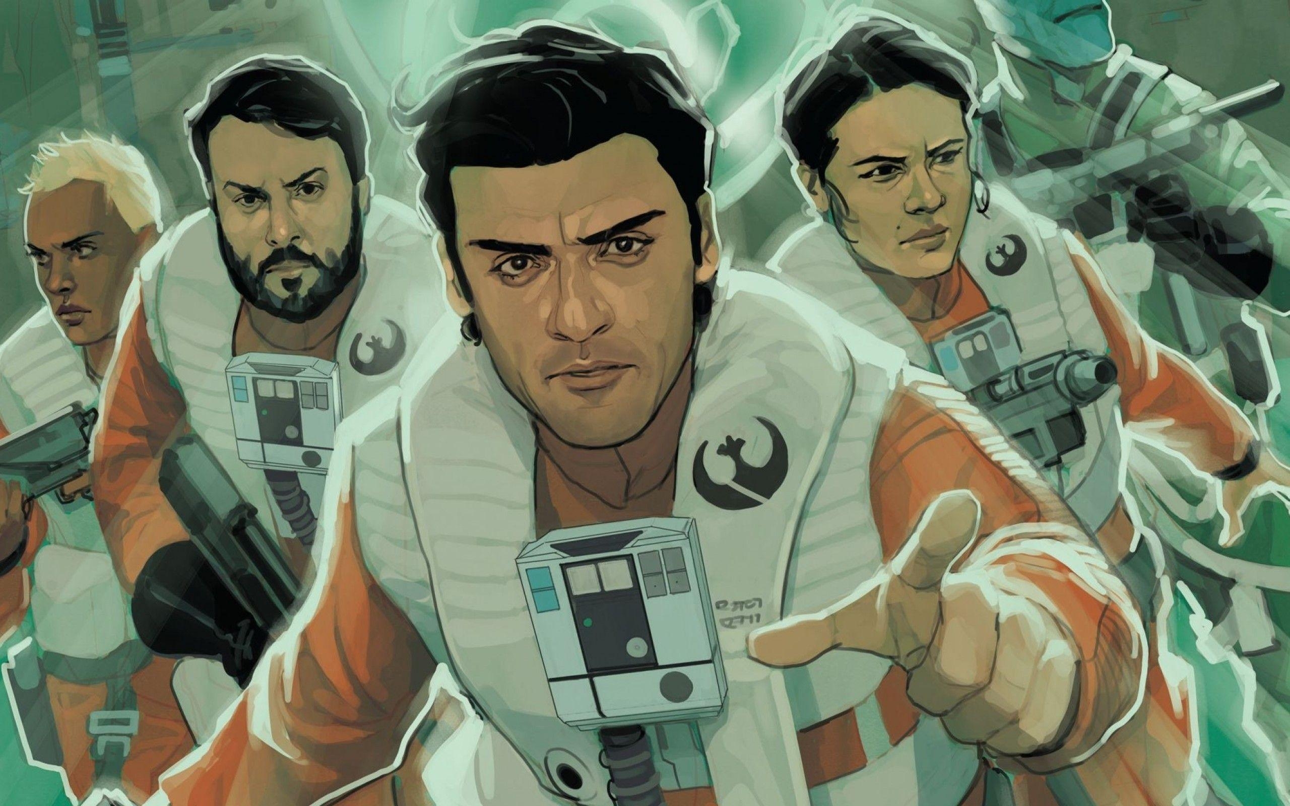 Poe Dameron, Star Wars, Artwork, Comics, Download, 2560x1600 HD Desktop